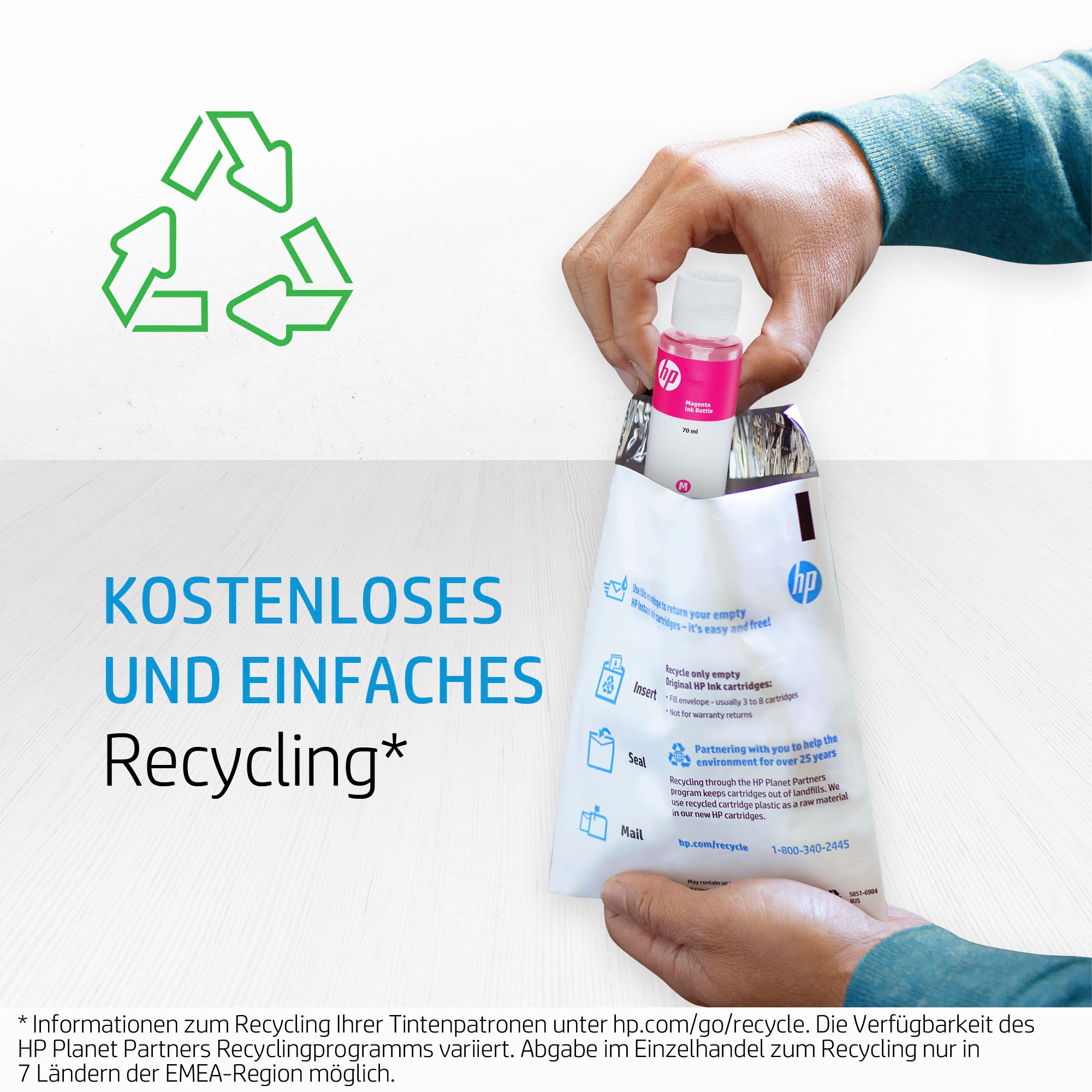 HP Nachfülltinte »HP original Tintenflasche 32XL Schwarz ,135 ml« für HP 1 Stk. tlg.