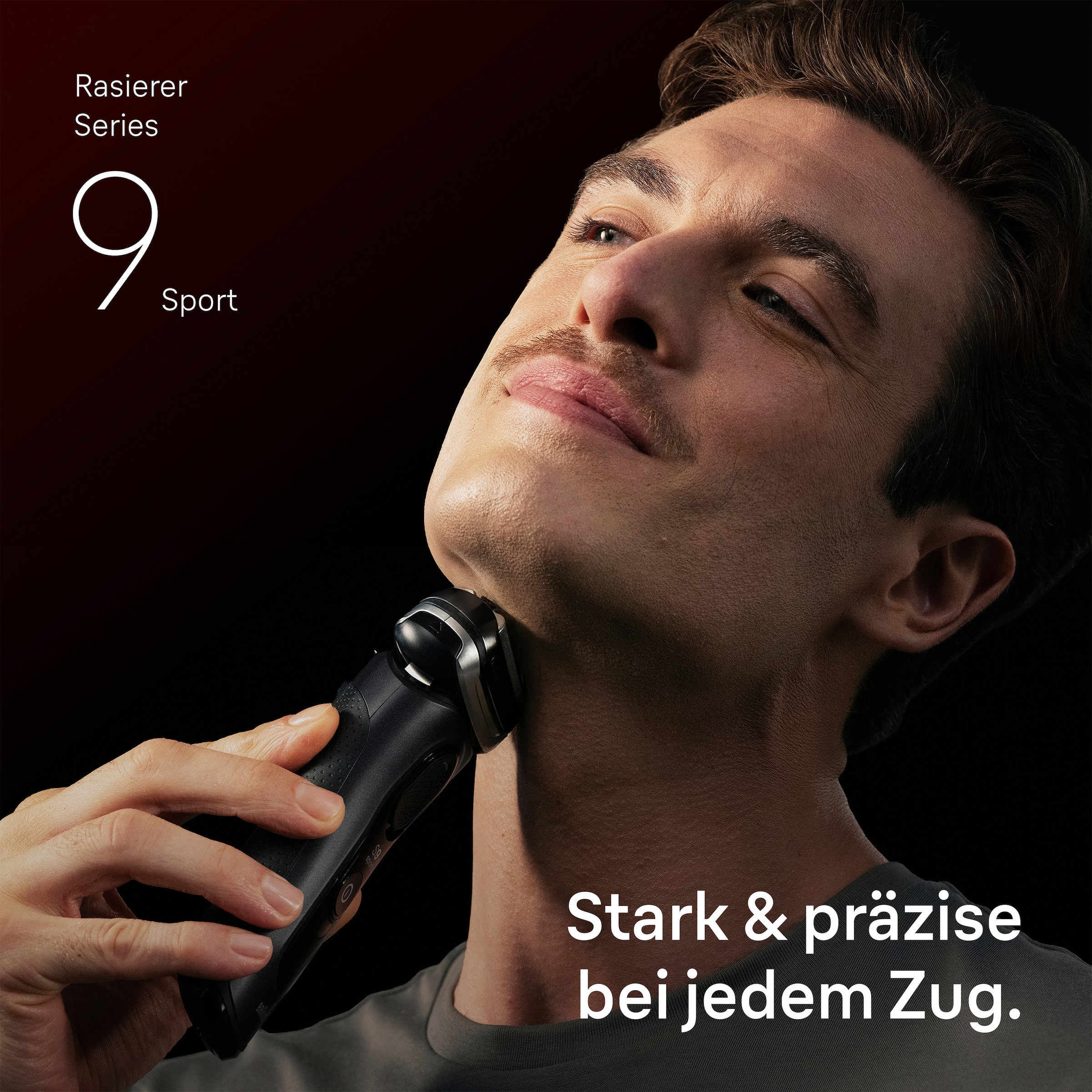 Braun Elektrorasierer »Series 9 Sport 9150cc« SmartClean-Plus-Reinigungsstation integrierter Präzisionstrimmer 5-in-1 Pflegesystem, SensoAdapt, 60 Min., Nass & Trocken, Schwarz