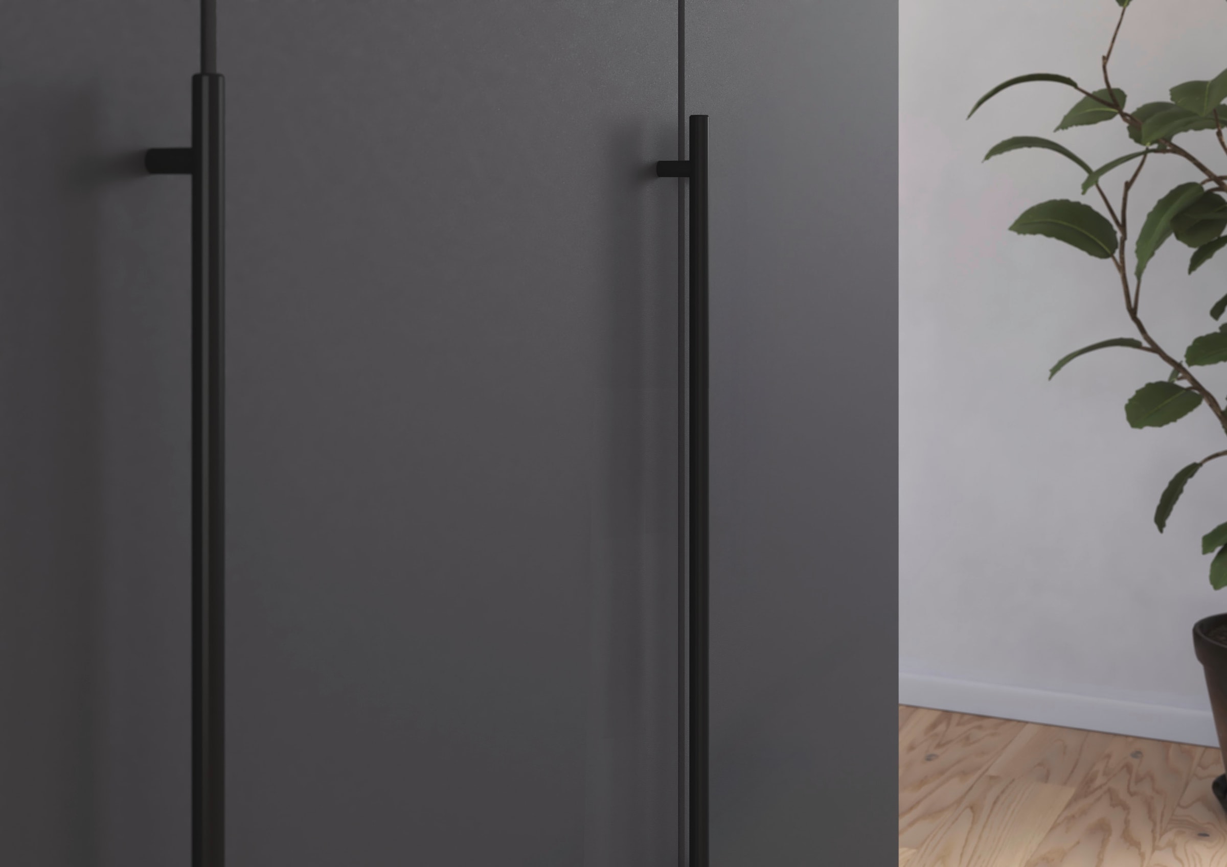 rauch Kleiderschrank »Drehtürenschrank Schrank Garderobe Wäscheschrank Schlafzimmer AVOLA«, (in 3 verschiedenen Ausstattungen BASIC/CLASSIC/PREMIUM), mit hochwertigen Stangengriffen in Schwarz aus Metall MADE IN GERMANY