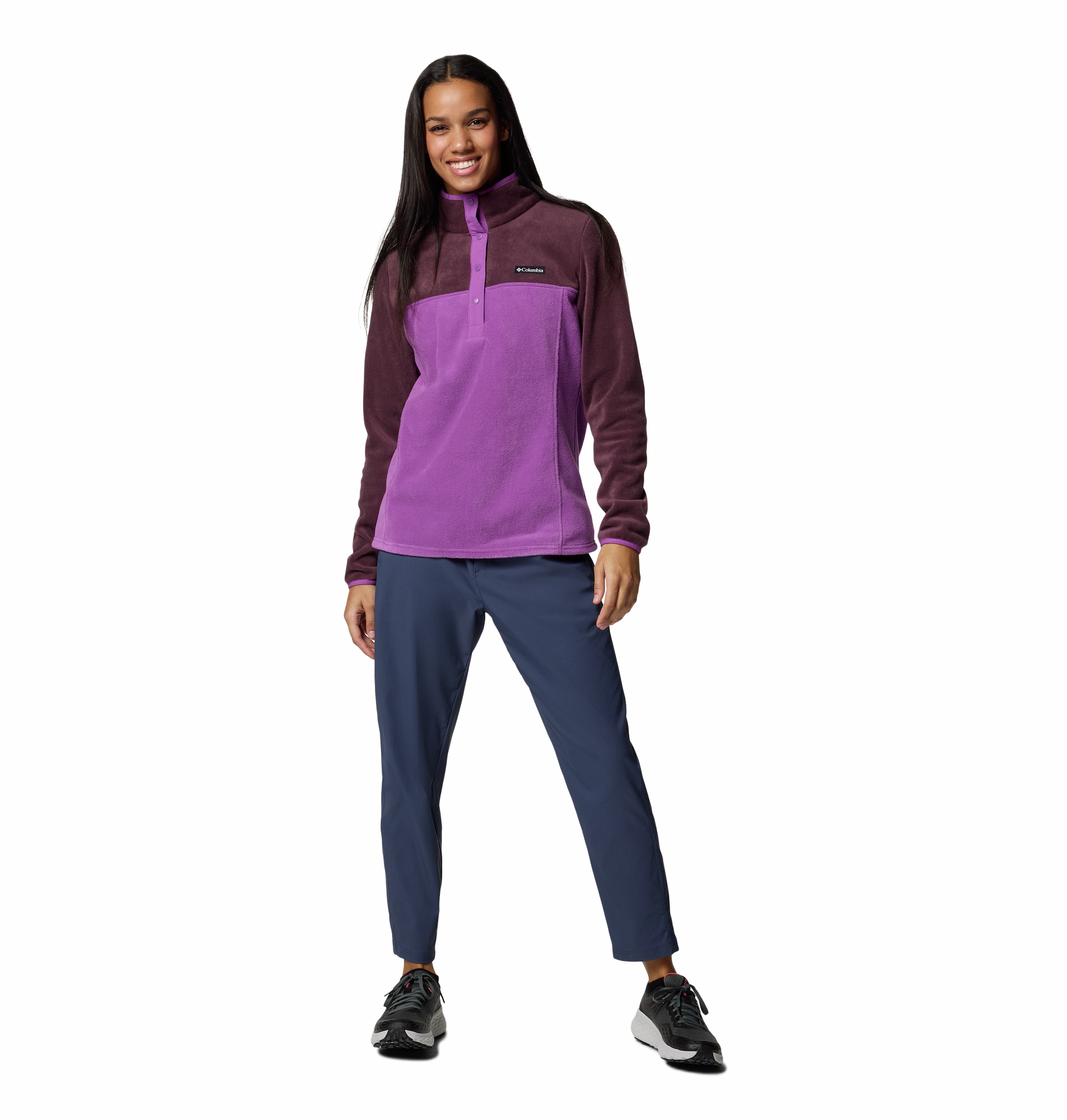 Columbia Fleecepullover »BENTON SPRINGS 1/2 SNAP PULL OVER II«, (1 tlg.)