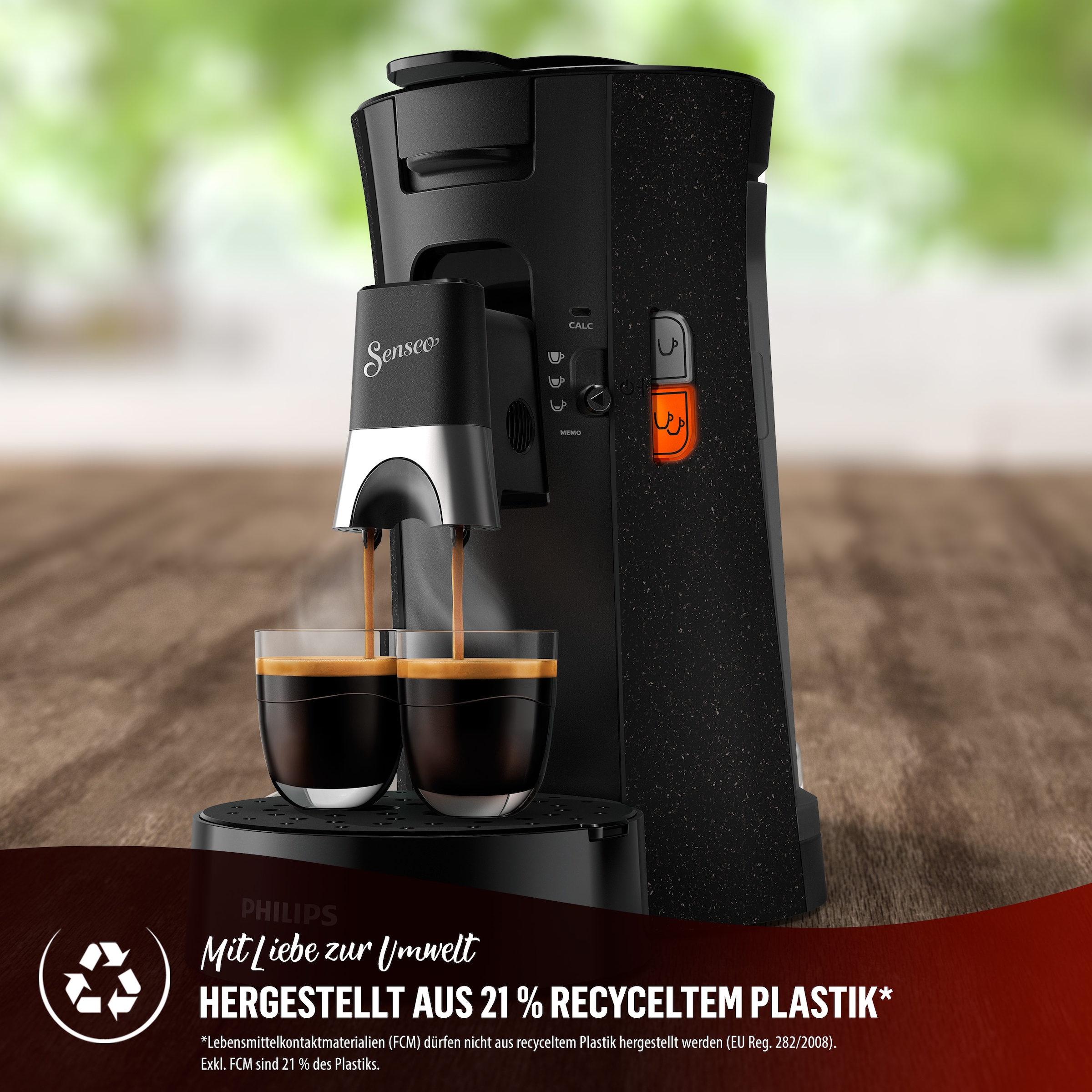 Philips Senseo Kaffeepadmaschine »Select ECO CSA240/20, mit drei Kaffee-Einstellungen«, aus 21% rec. Plastik, Memo-Funktion, inkl. Gratis-Zugabe, Wert 14€ UVP