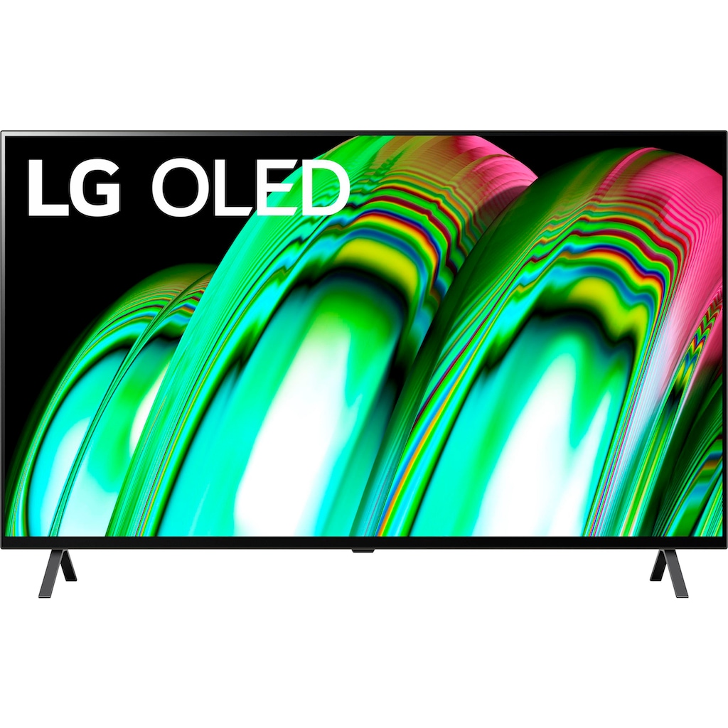 LG OLED-Fernseher »OLED55A29LA«, 139 cm/55 Zoll, 4K Ultra HD, Smart-TV, α7 Gen5 4K AI-Prozessor, selbstleuchtende Pixel, perfektes Schwarz, Sprachassistenten