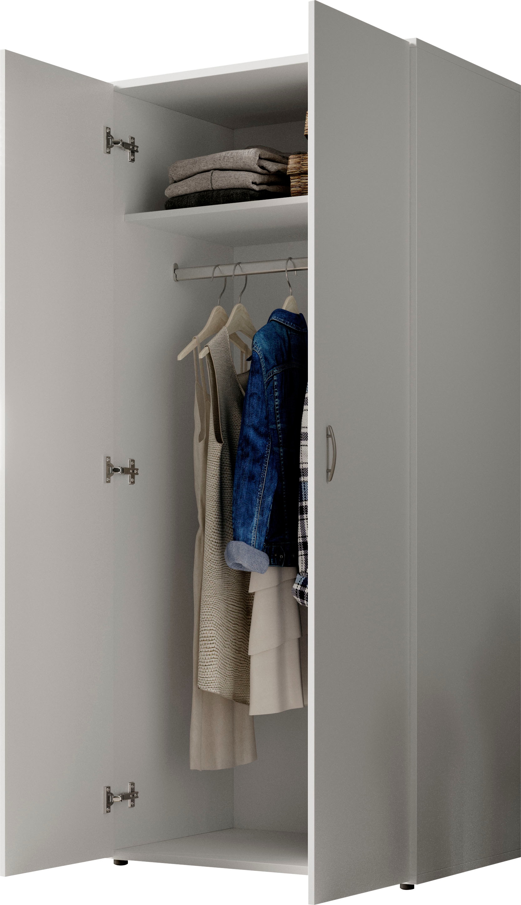 Schlafkontor Drehtürenschrank »Base Kleiderschrank Joe Garderobe Hochschrank Wäscheschrank«, Bega Schrank Schlafzimmer Bestseller in 3 Breiten und 2 Farben