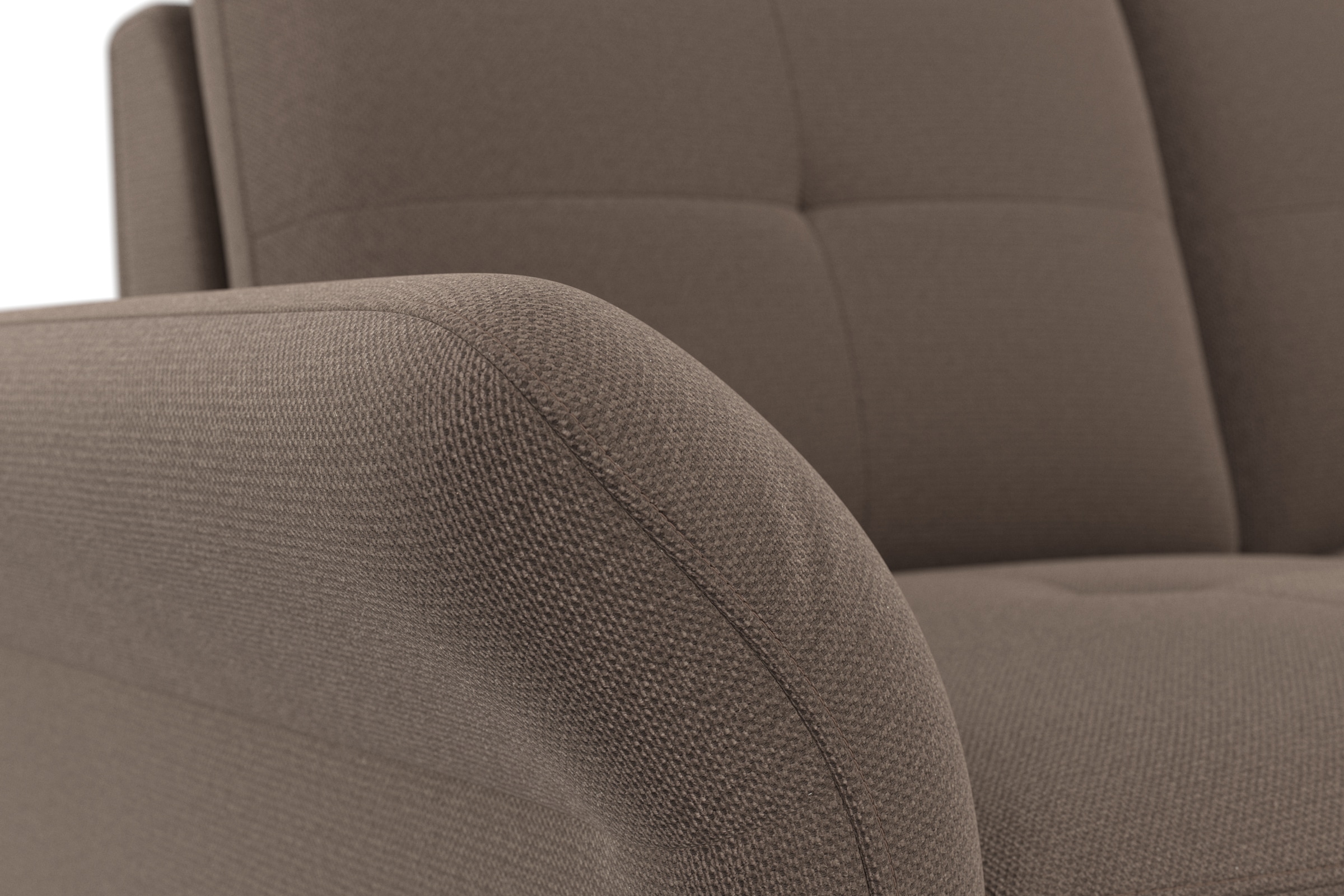 Places of Style Ecksofa »Calando L-Form«, wahlweise mit Bettfunktion, Bettkasten und Armteilfunktion