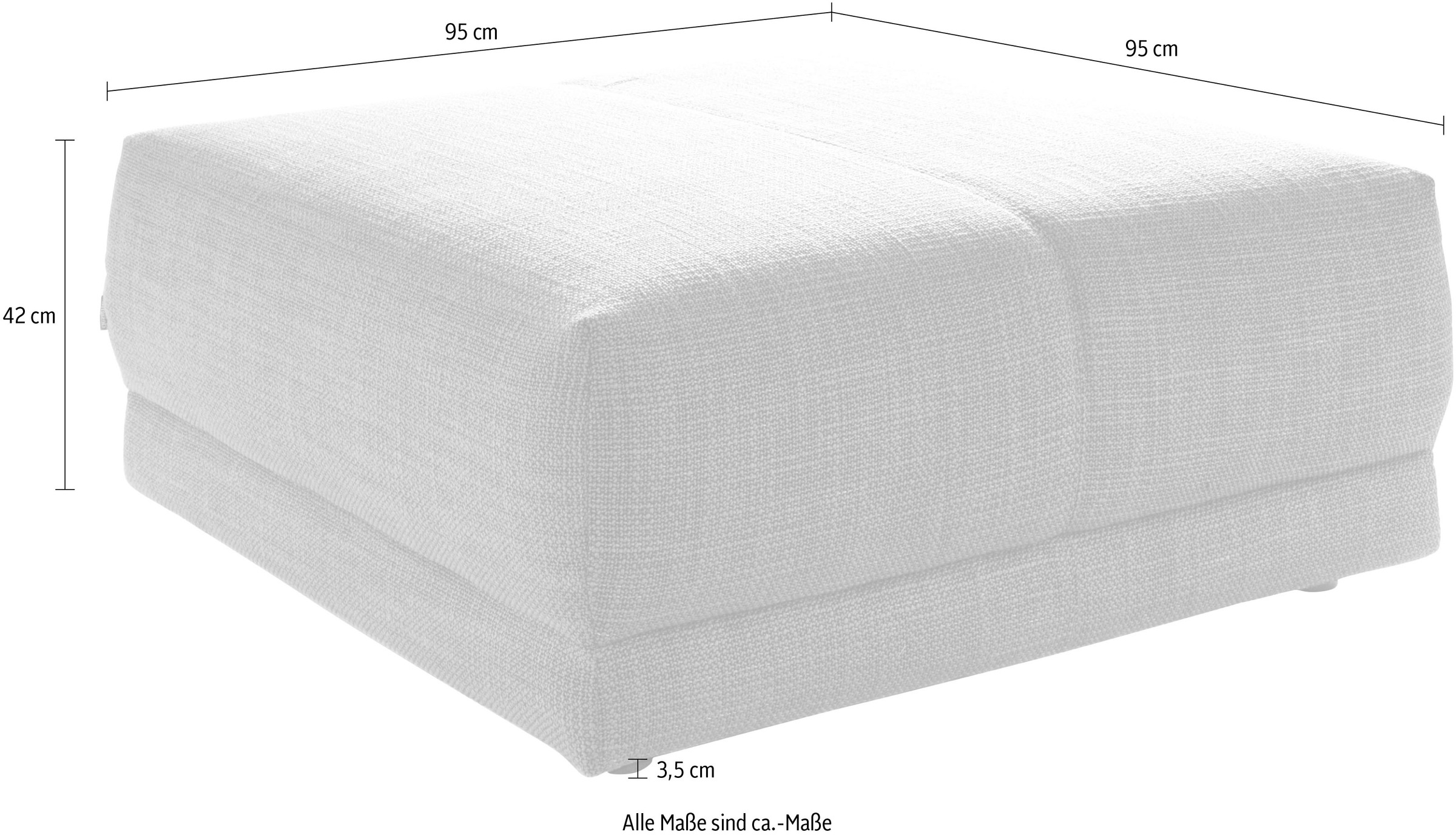 designwerk Hocker »New York, anmutender Designhocker«, in hochwertiger Verarbeitung & tollem Sitzkomfort