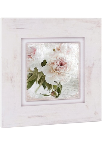 Home affaire Holzbild »Rosa Blume«, 40/40 cm kaufen