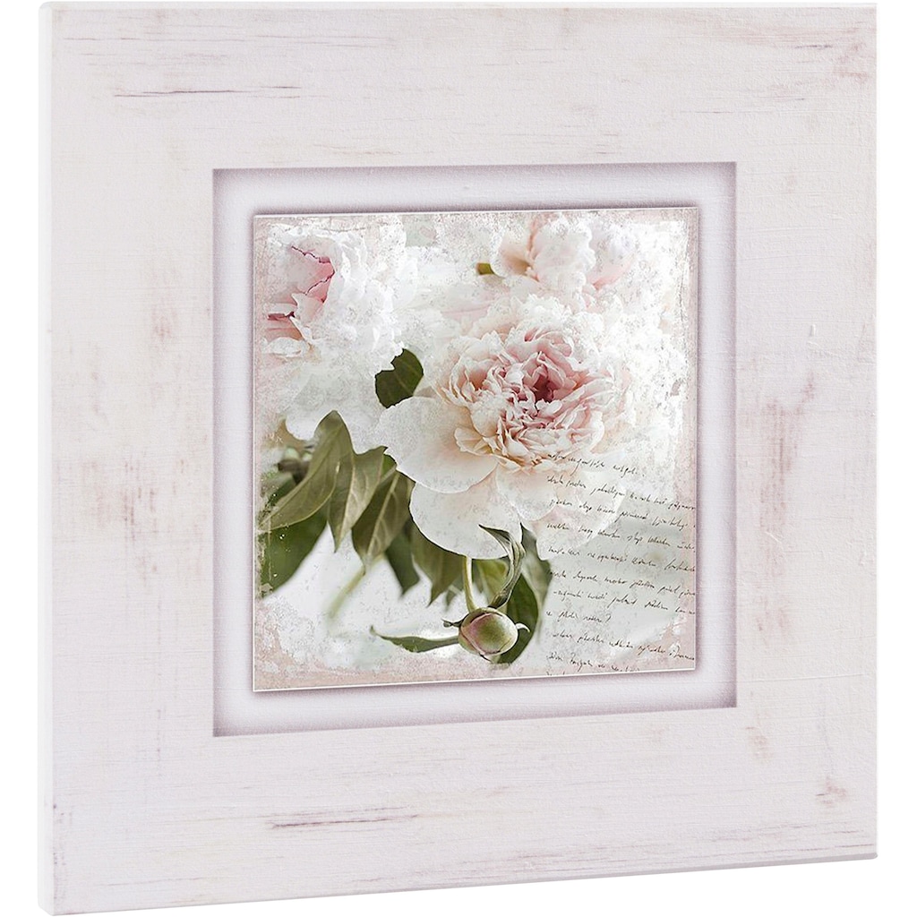 Home affaire Holzbild »Rosa Blume«