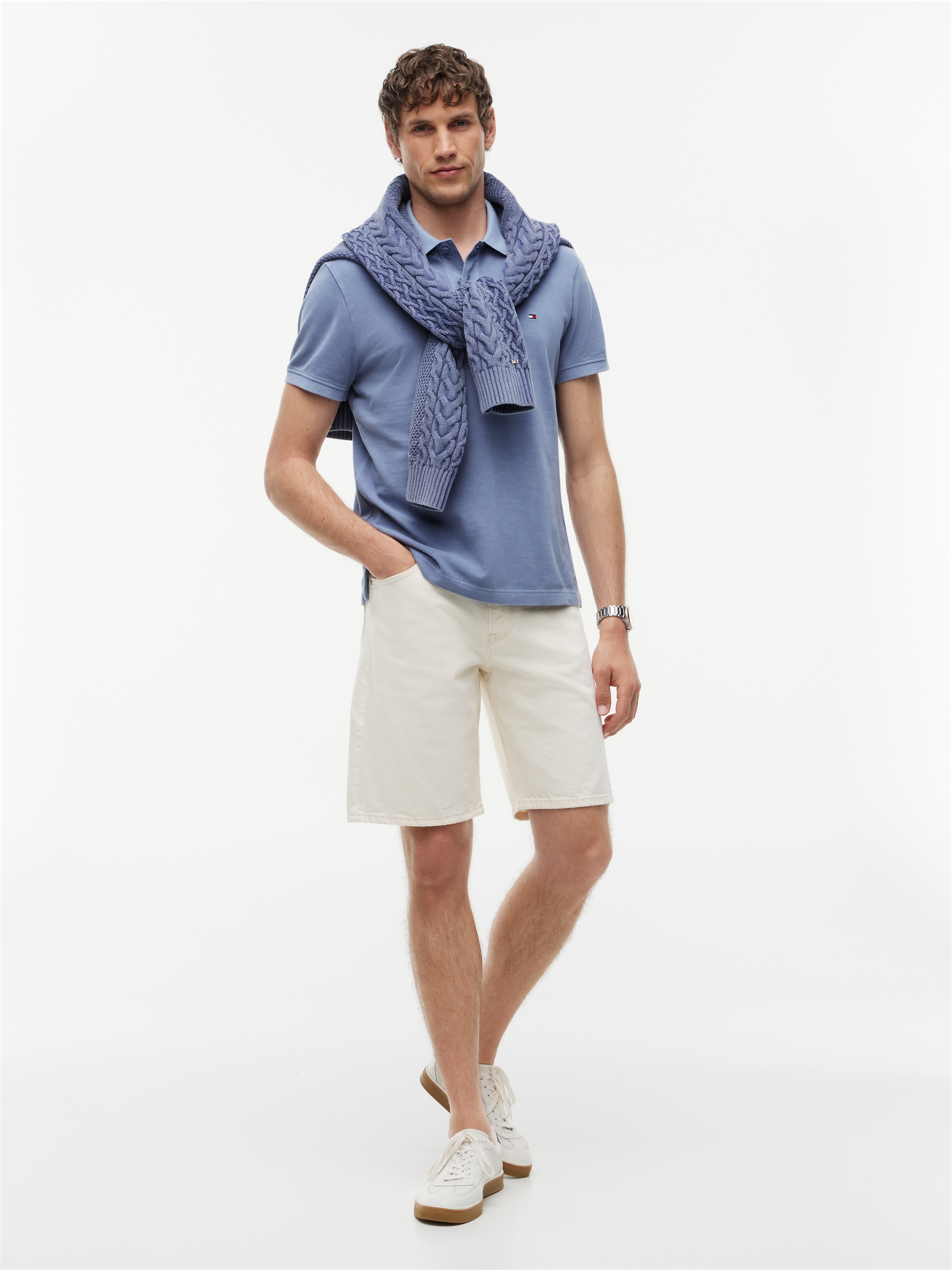 Tommy Hilfiger Poloshirt »GARMENT DYE REG POLO« leicht gewaschene Optik