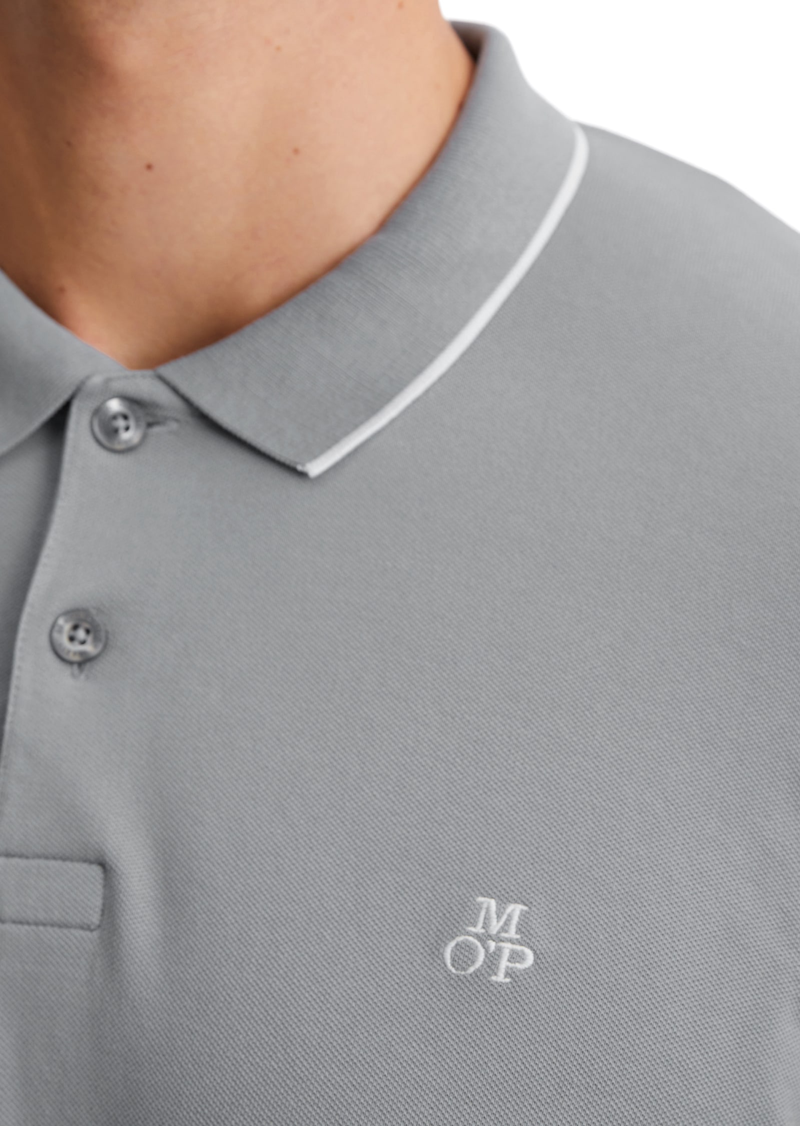 Marc O'Polo Poloshirt, aus Piqué, regular fit, kontrastfarbene Details