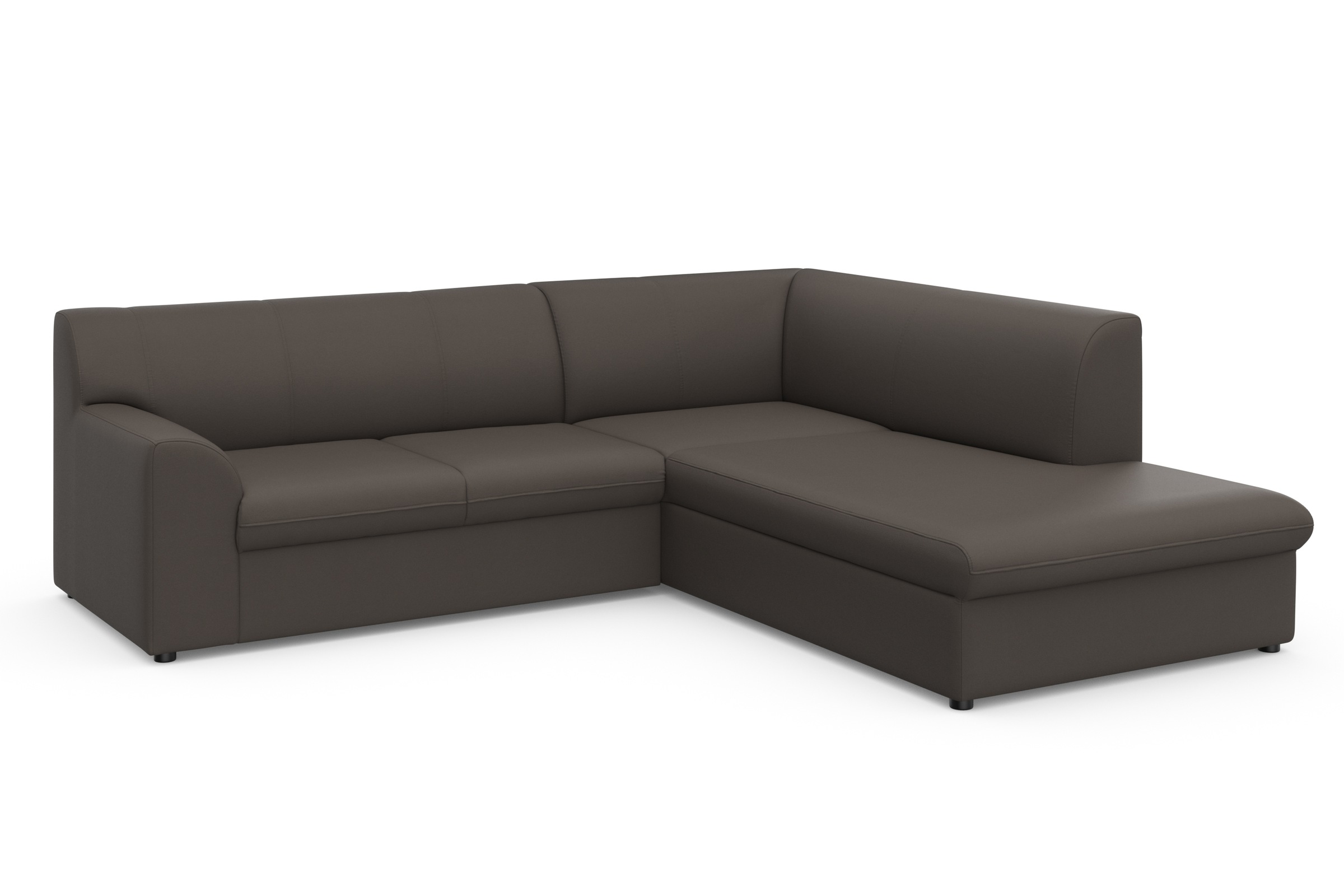 DOMO collection Ecksofa »Topper zeitlos elegant, kompakte Stellmaße, OTTOs Choice, L-Form«, mit Ottomane, wahlweise mit Schlaffunktion