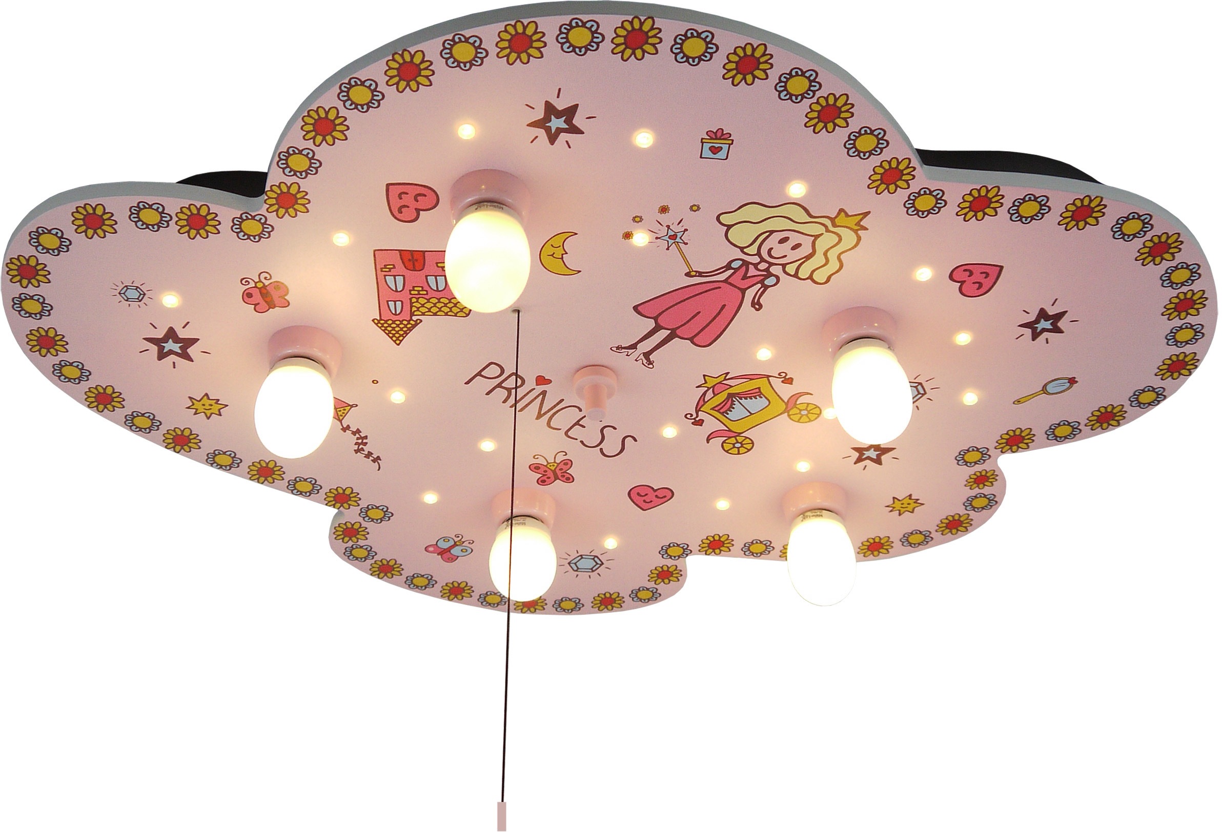 niermann Deckenleuchte »Princess«, 5 flammig, Leuchtmittel E14 | ohne Leuchtmittel, Deckenleuchte Princess
