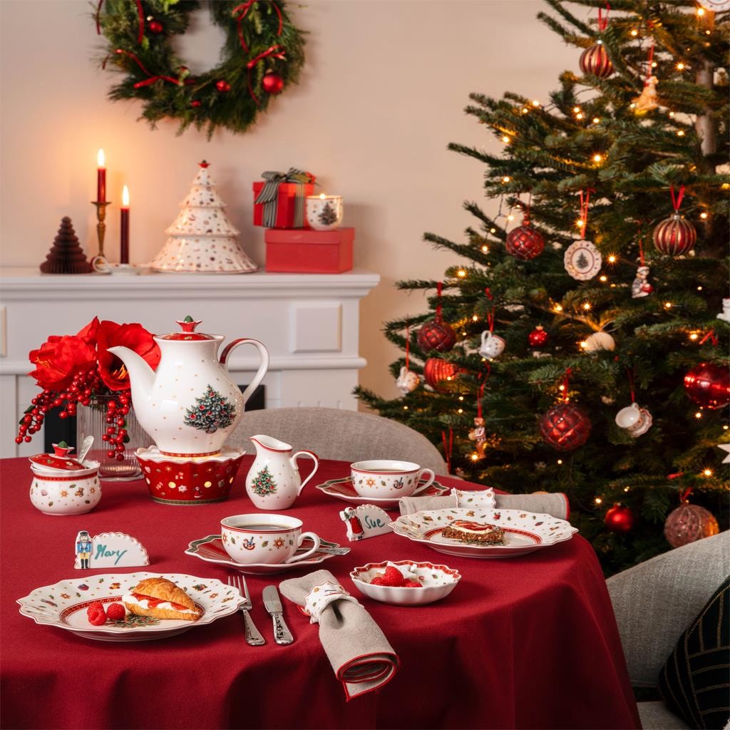 Villeroy & Boch Weihnachtsfigur »Tischkarten Toy's Delight bunt« Abwischbar