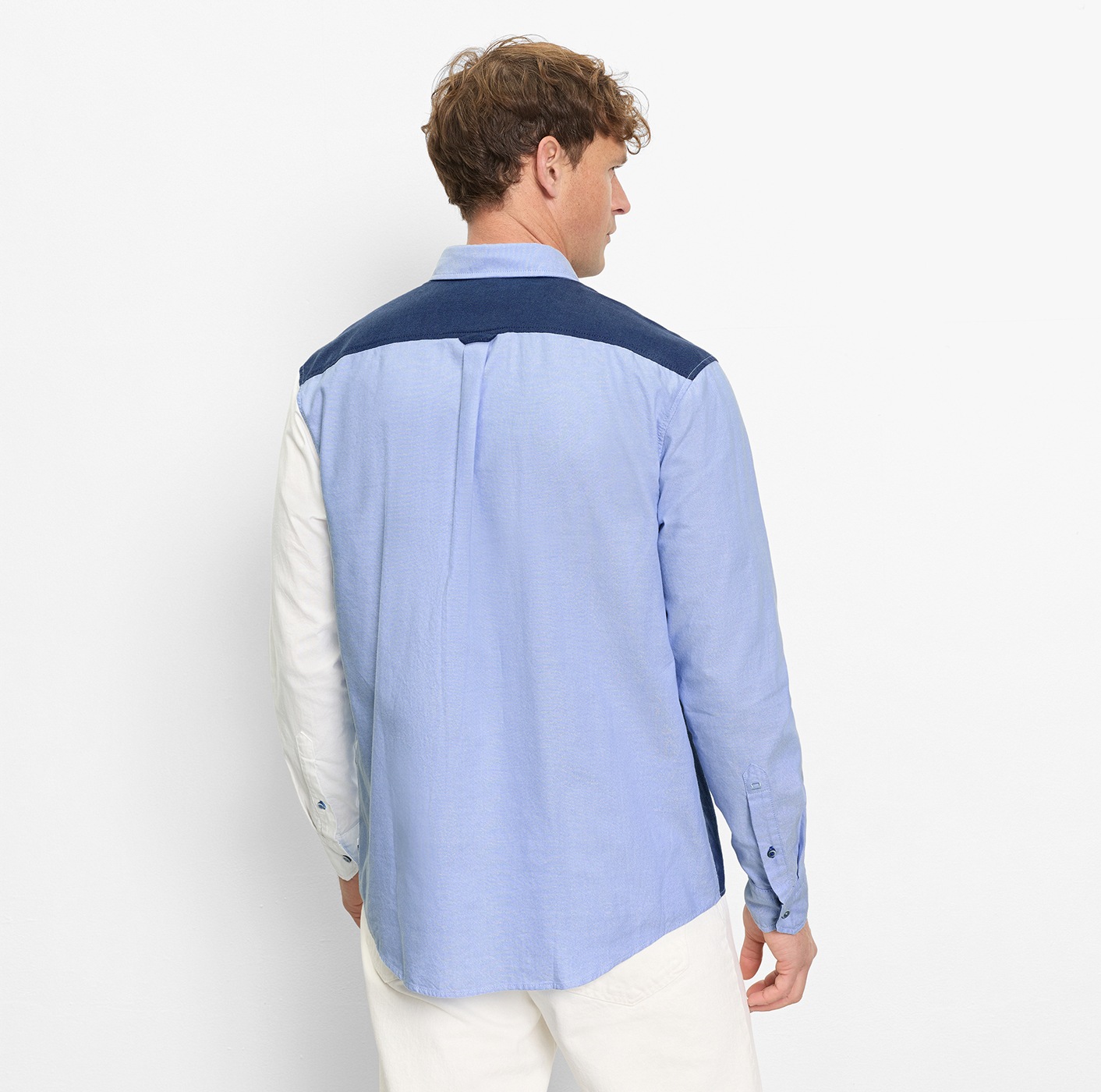 OLYMP Langarmhemd Button-Down-Kragen, Overshirt