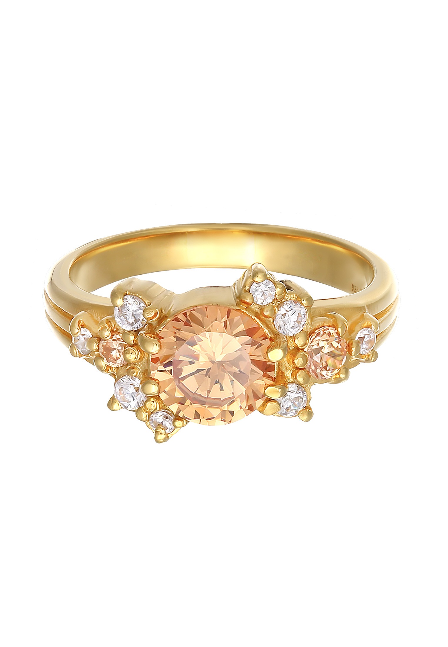 Elli Premium Silberring »Ring Cocktail Statement Zirkonia 925 Silber«