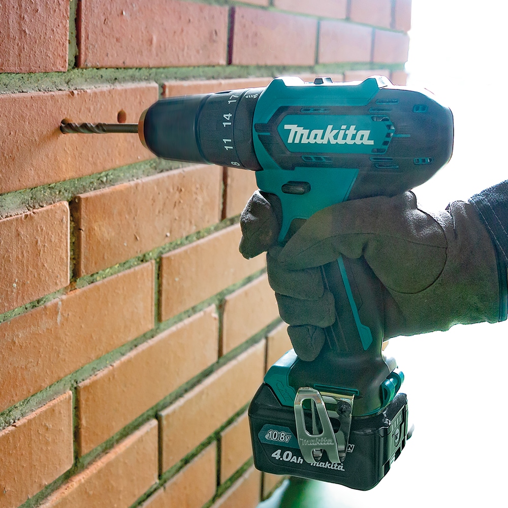 Makita Akku-Schlagbohrschrauber »HP333DSAW«, Sonderfarbe weiß, inkl. Akku 12V/2Ah, Ladegerät und Koffer