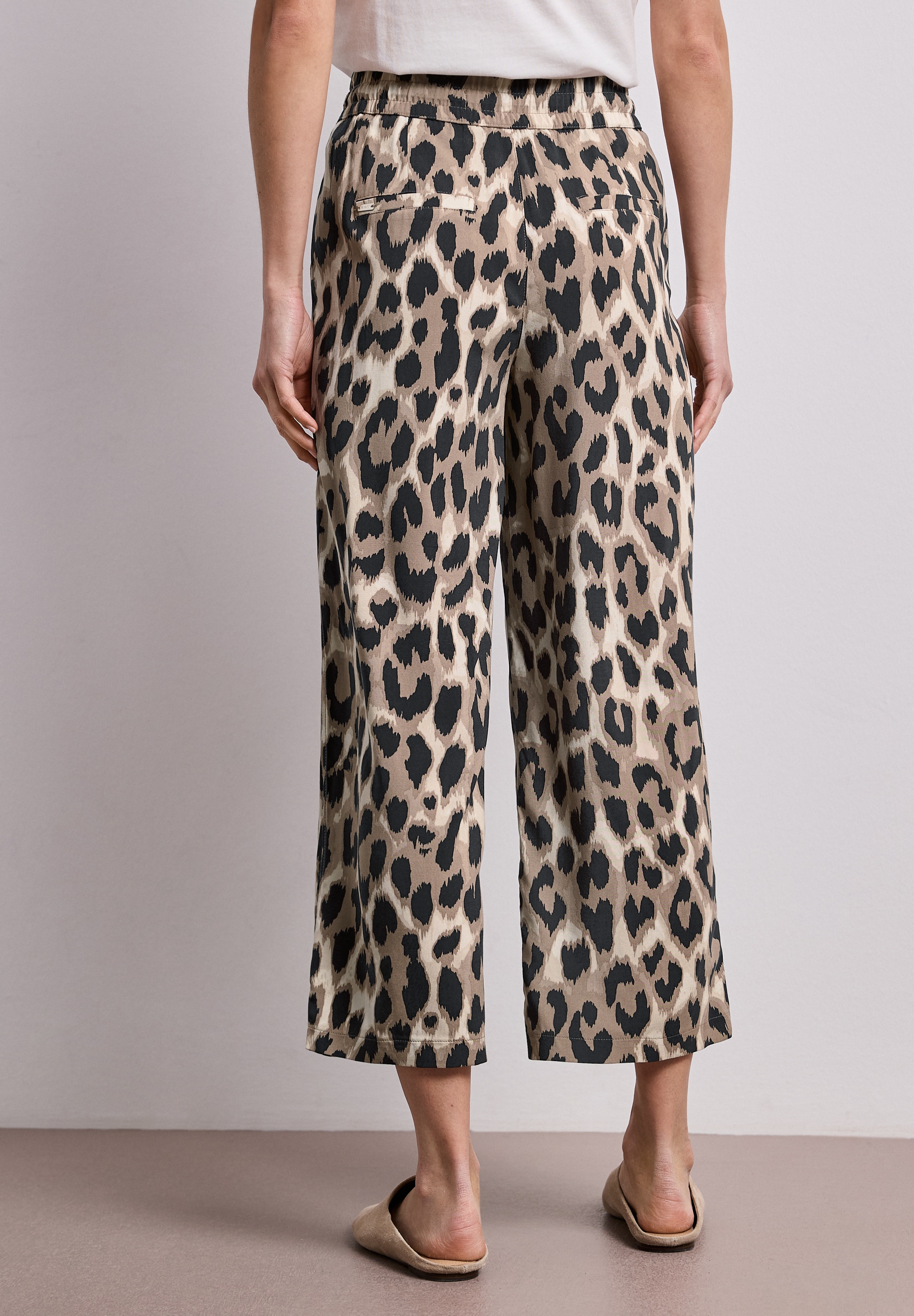 STREET ONE 7/8-Hose »Style Emee«  bedruckt, mit Taschen, weites Bein