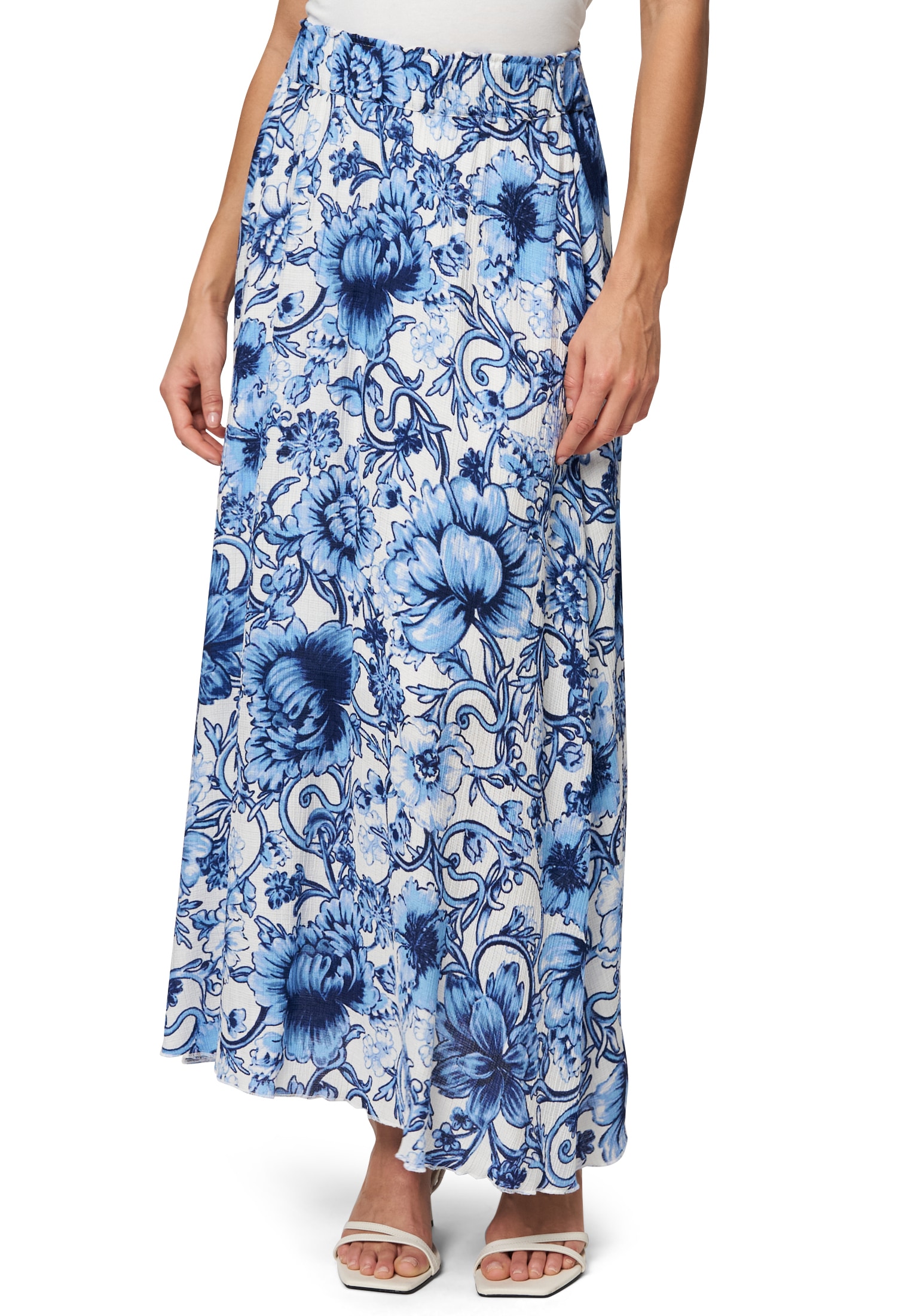 Zero Maxirock »Maxirock mit Blumenmuster«