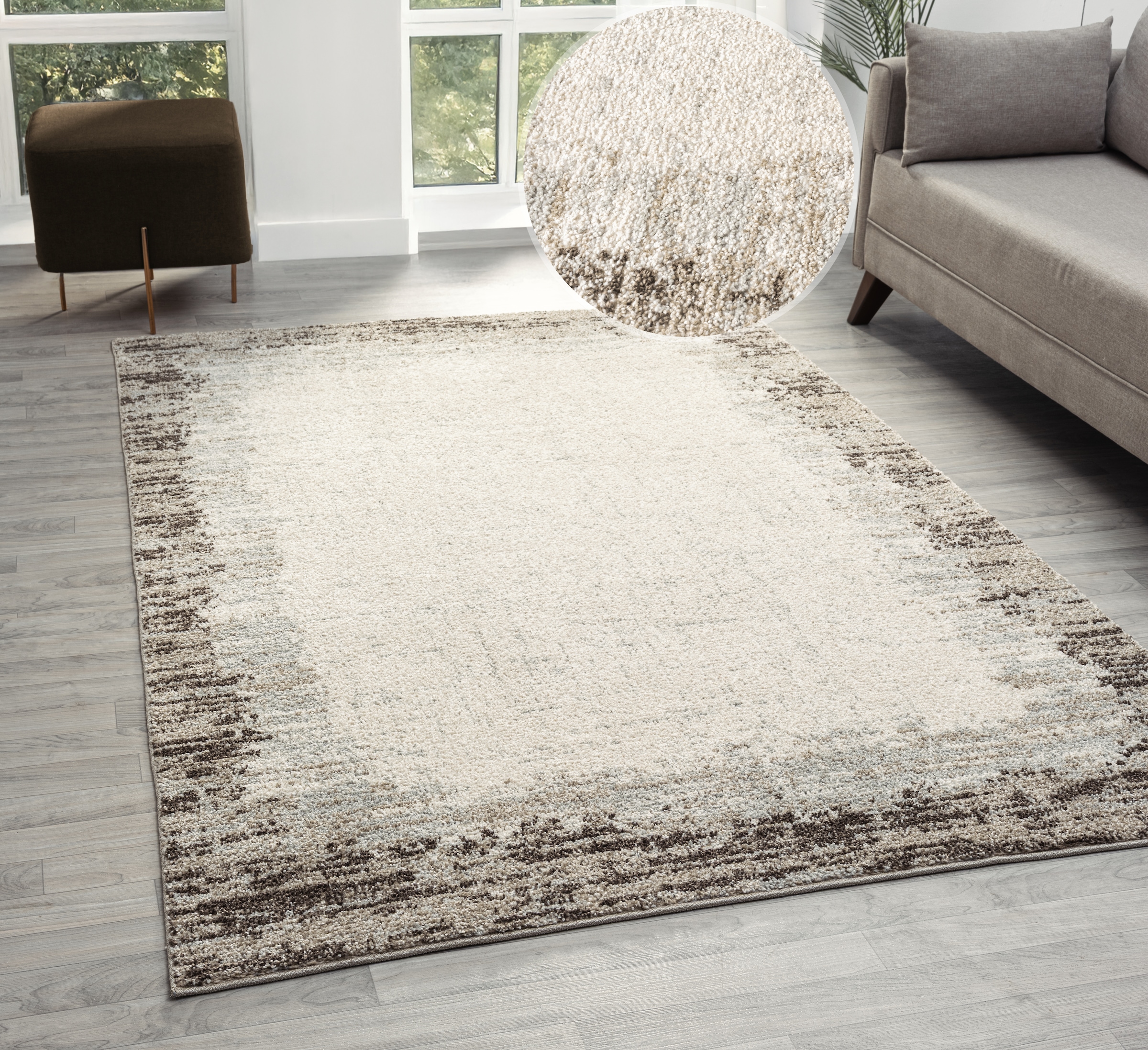 OTTO home Teppich »Leksa« rechteckig 15 mm Höhe im Vintage-Look, Wohnzimmer, Schlafzimmer, Esszimmer