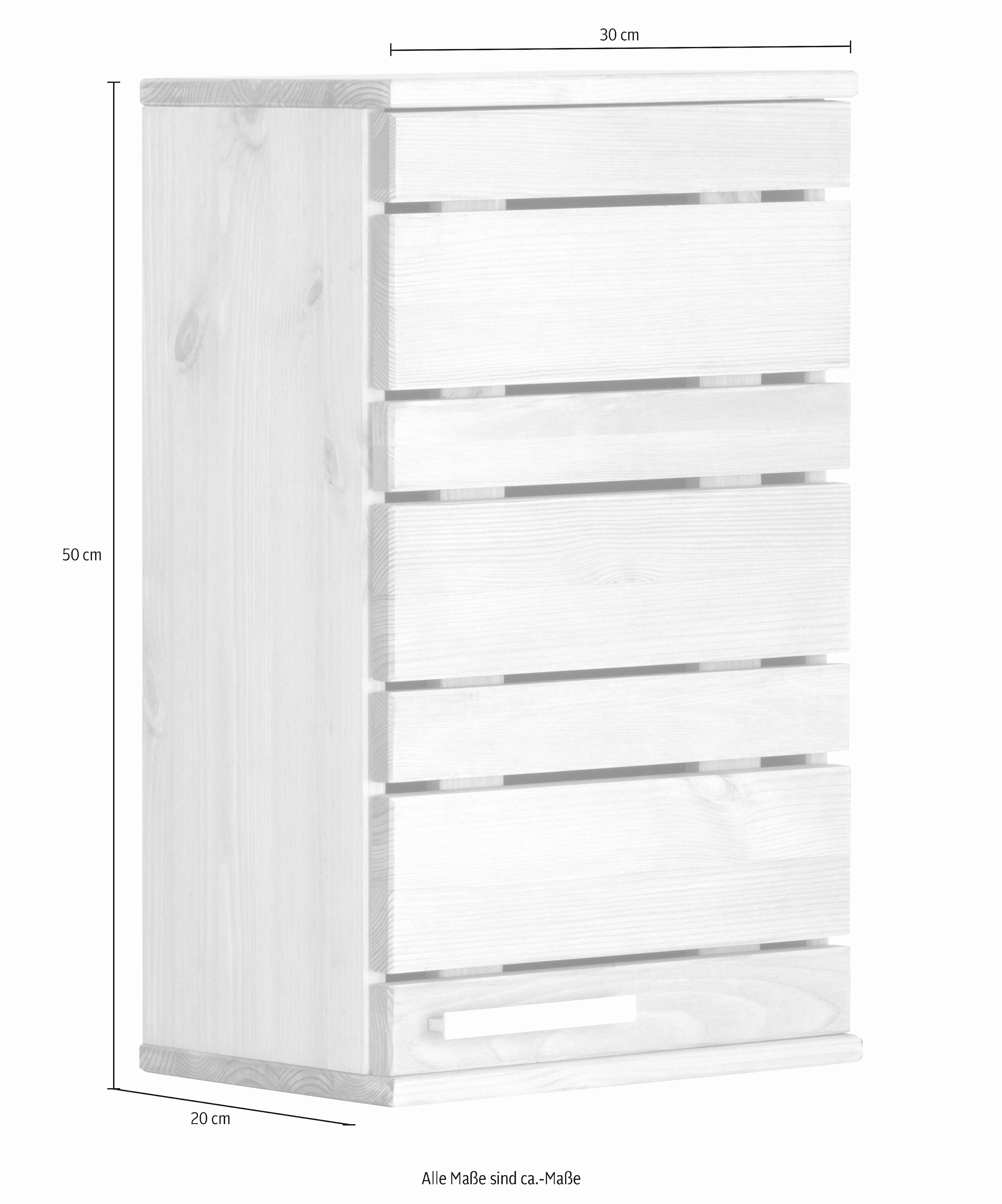 Home affaire Hängeschrank »JOSIE« Breite 30 cm, aus Massivholz, verstellbarer Einlegeboden, Metallgriff