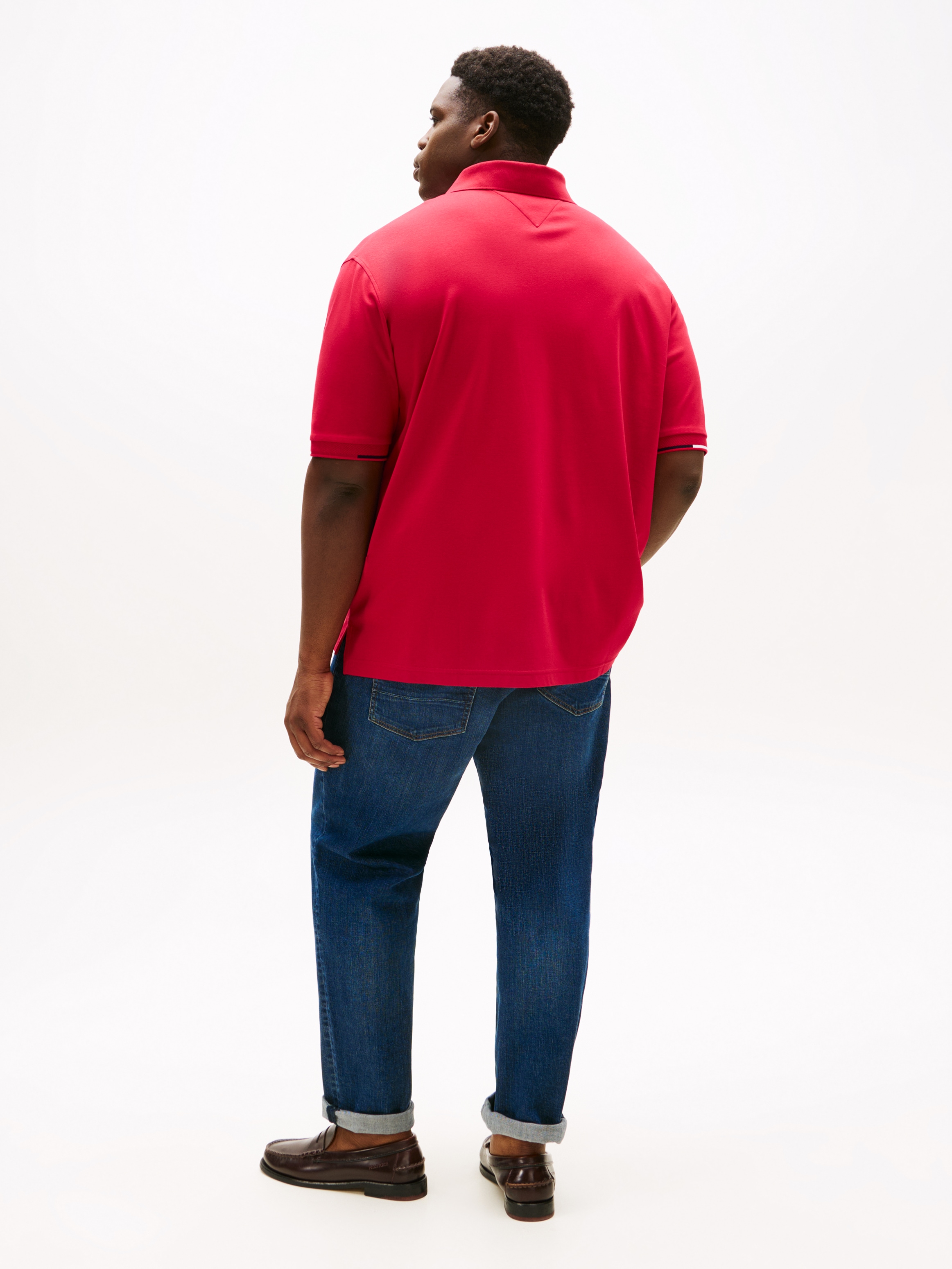 Tommy Hilfiger Big & Tall Poloshirt »BT-INTERLOCK FLAGCUFF SLIM FIT-B«, Große Größen