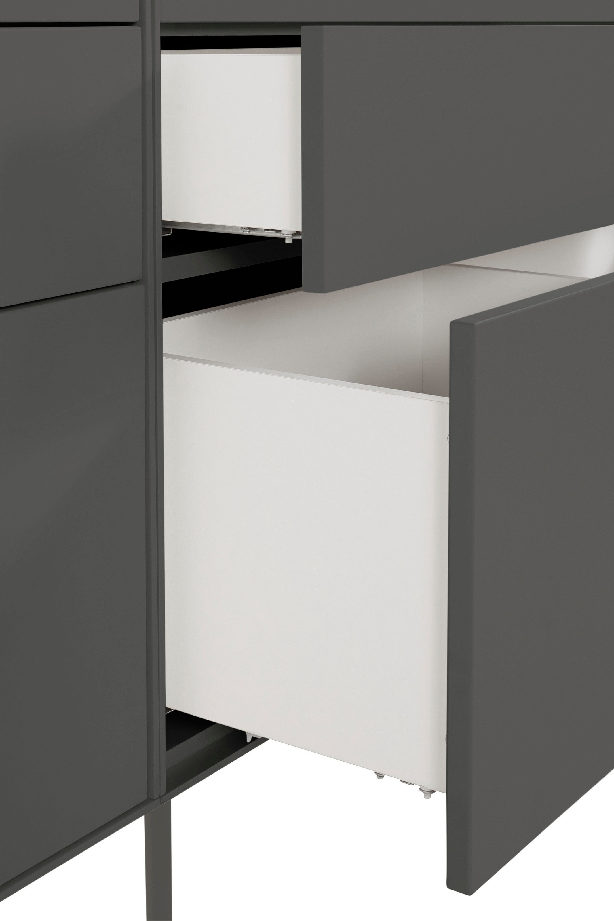 LeGer Home by Lena Gercke Sideboard »Essentials«, (3 St.), Breite: 335cm, MDF lackiert, Push-to-open-Funktion