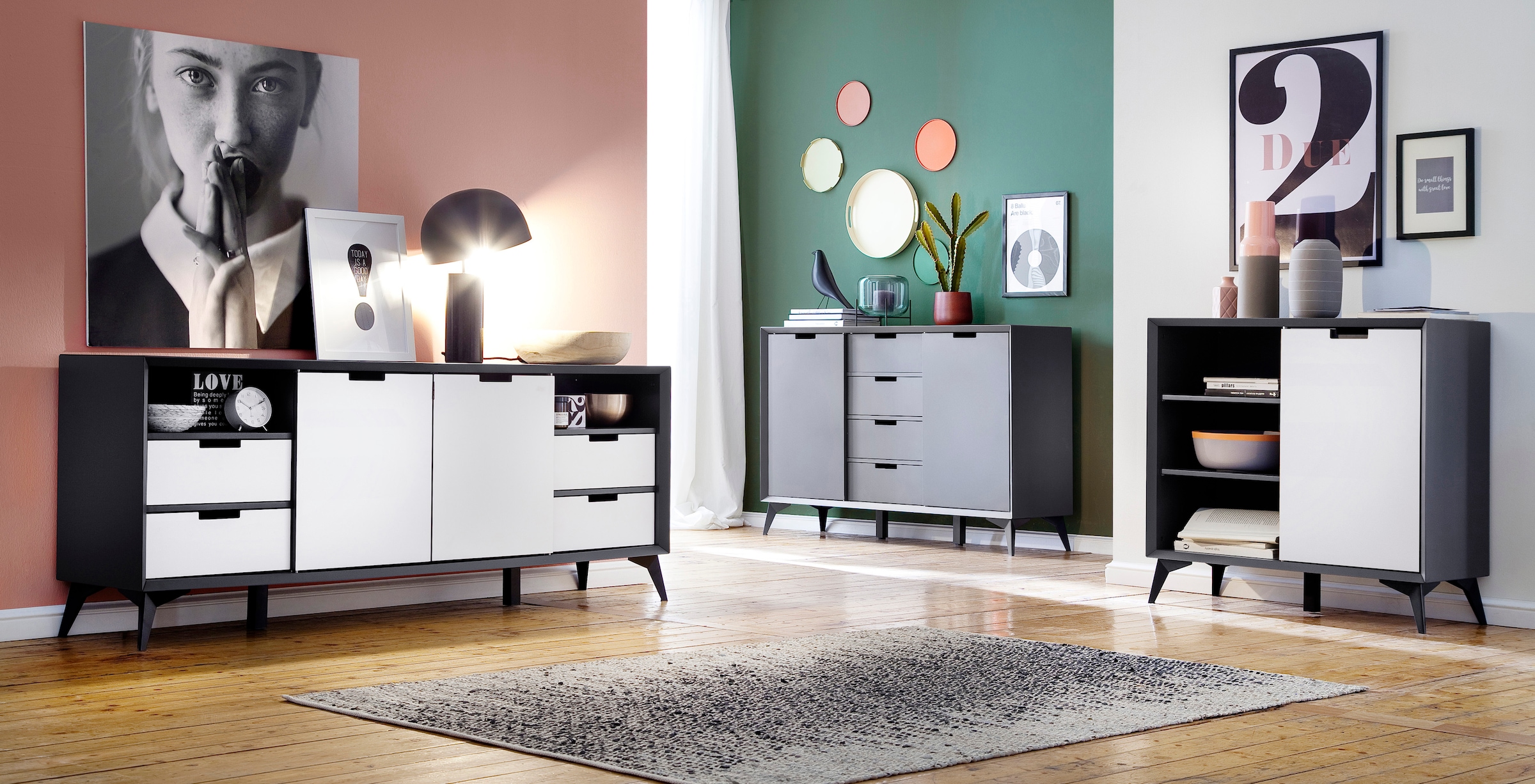 MCA furniture Sideboard »Netanja«, Breite ca. 180 cm