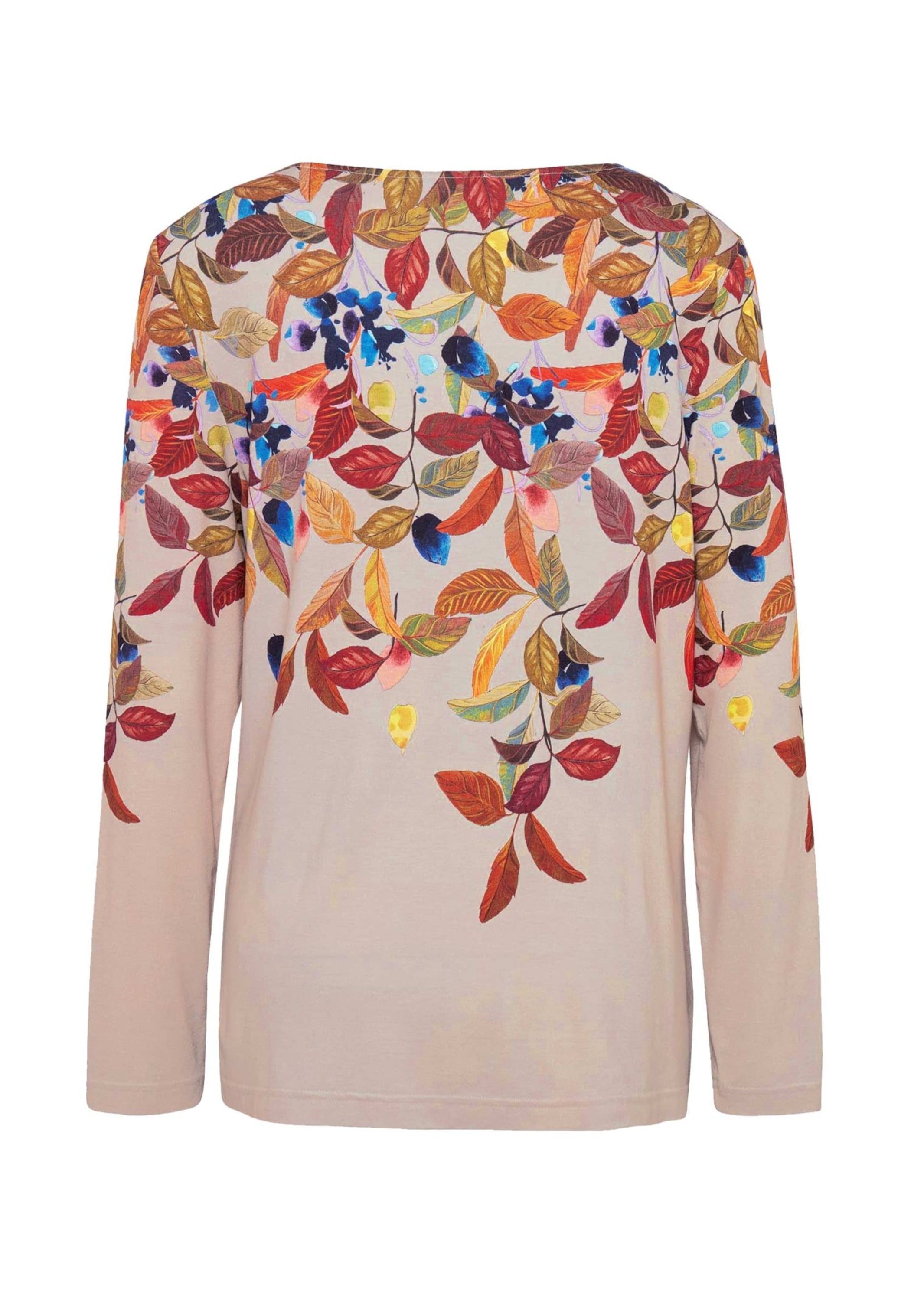 GOLDNER Longpullover »Kurzgröße Bezauberndes Druckshirt mit Motivdruck« Ohne