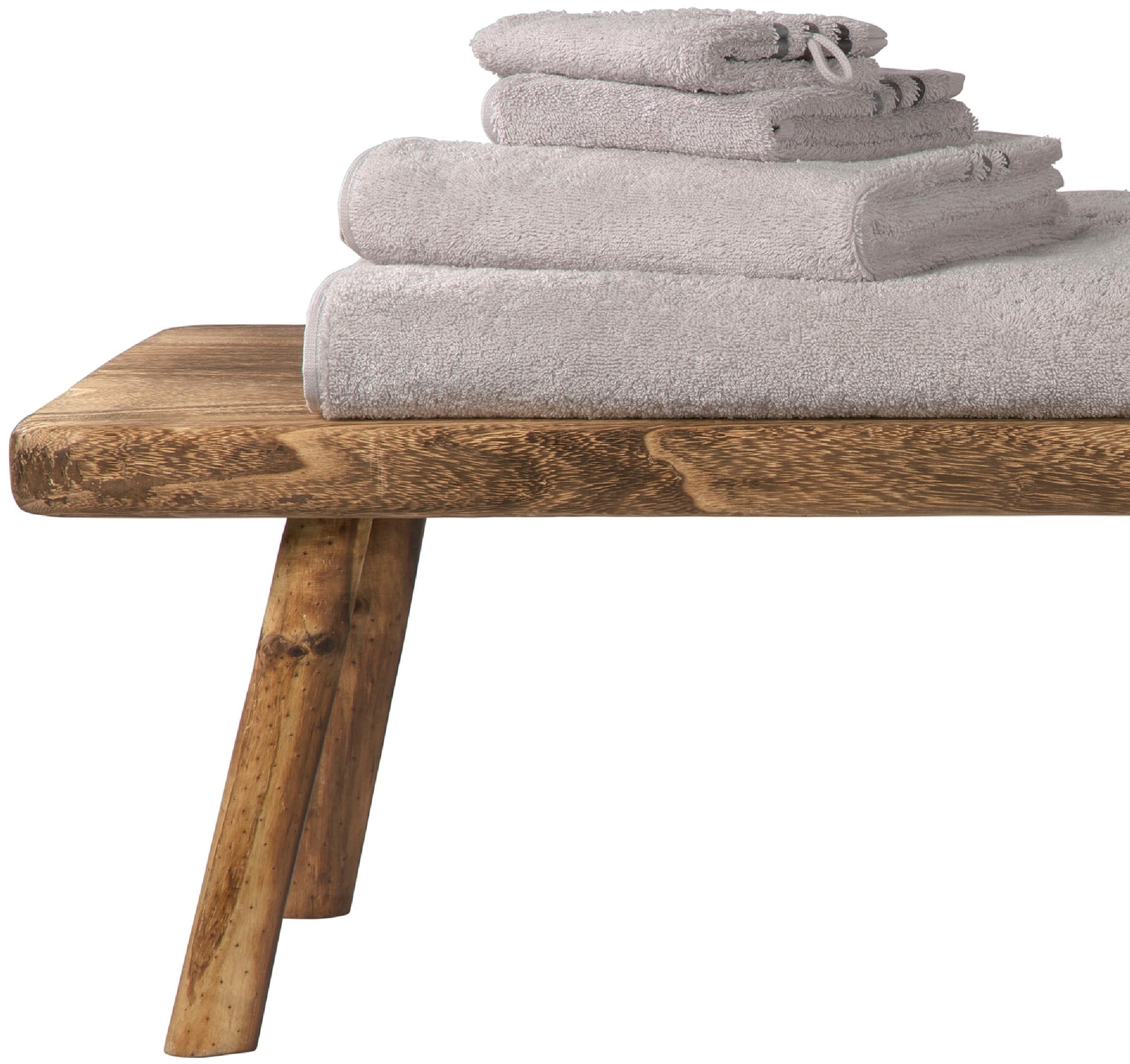 Schiesser Gästehandtücher »Skyline Color aus 100 % Baumwolle mit eleganter Streifenbordüre«, (Set, 5 St., 5 Gästehandtücher (30x50 cm), MADE IN GREEN by OEKO-TEX®