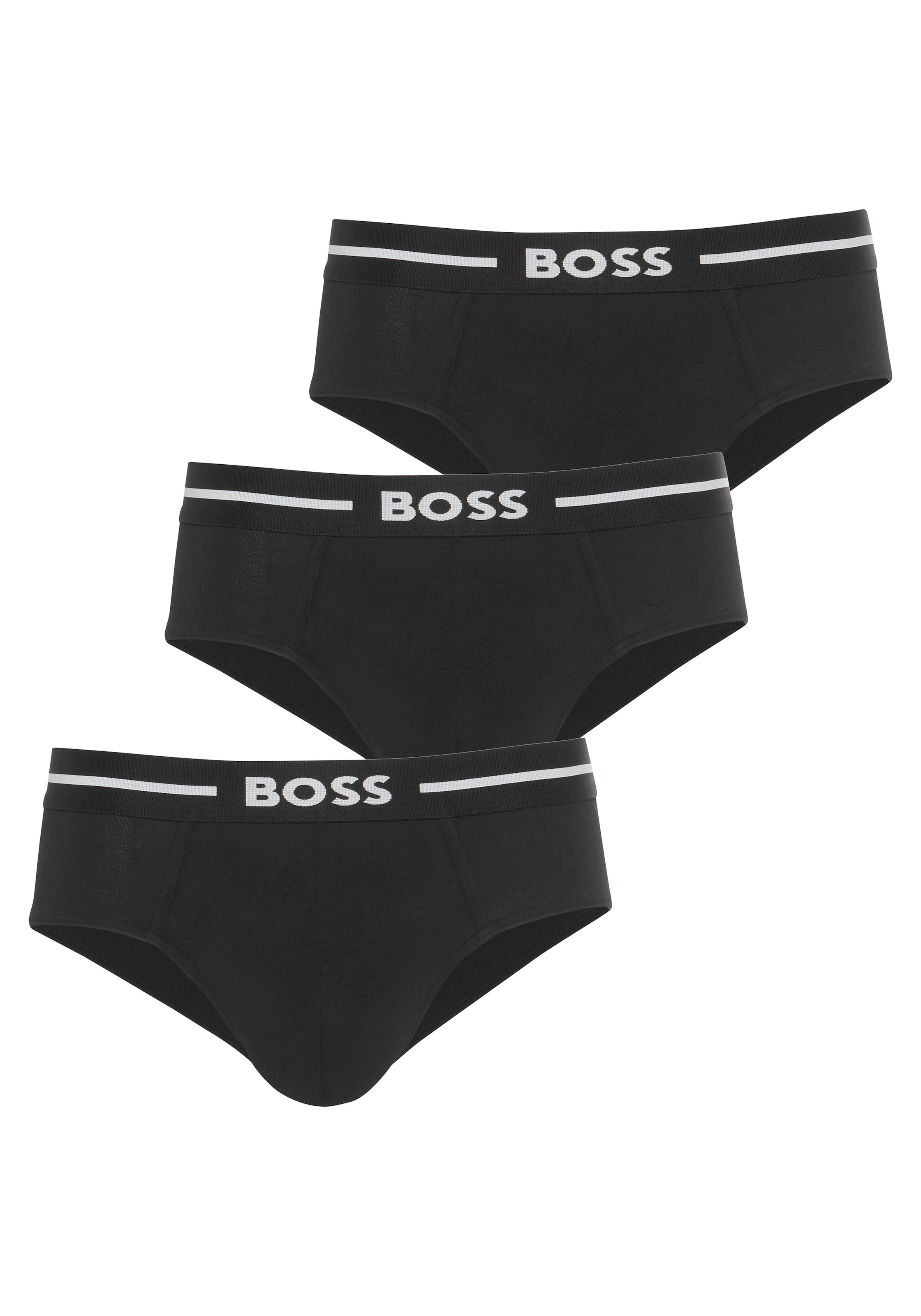 Hipster »HipBr 3P Bold«, (Packung, 3er), mit BOSS Black Markenlabel