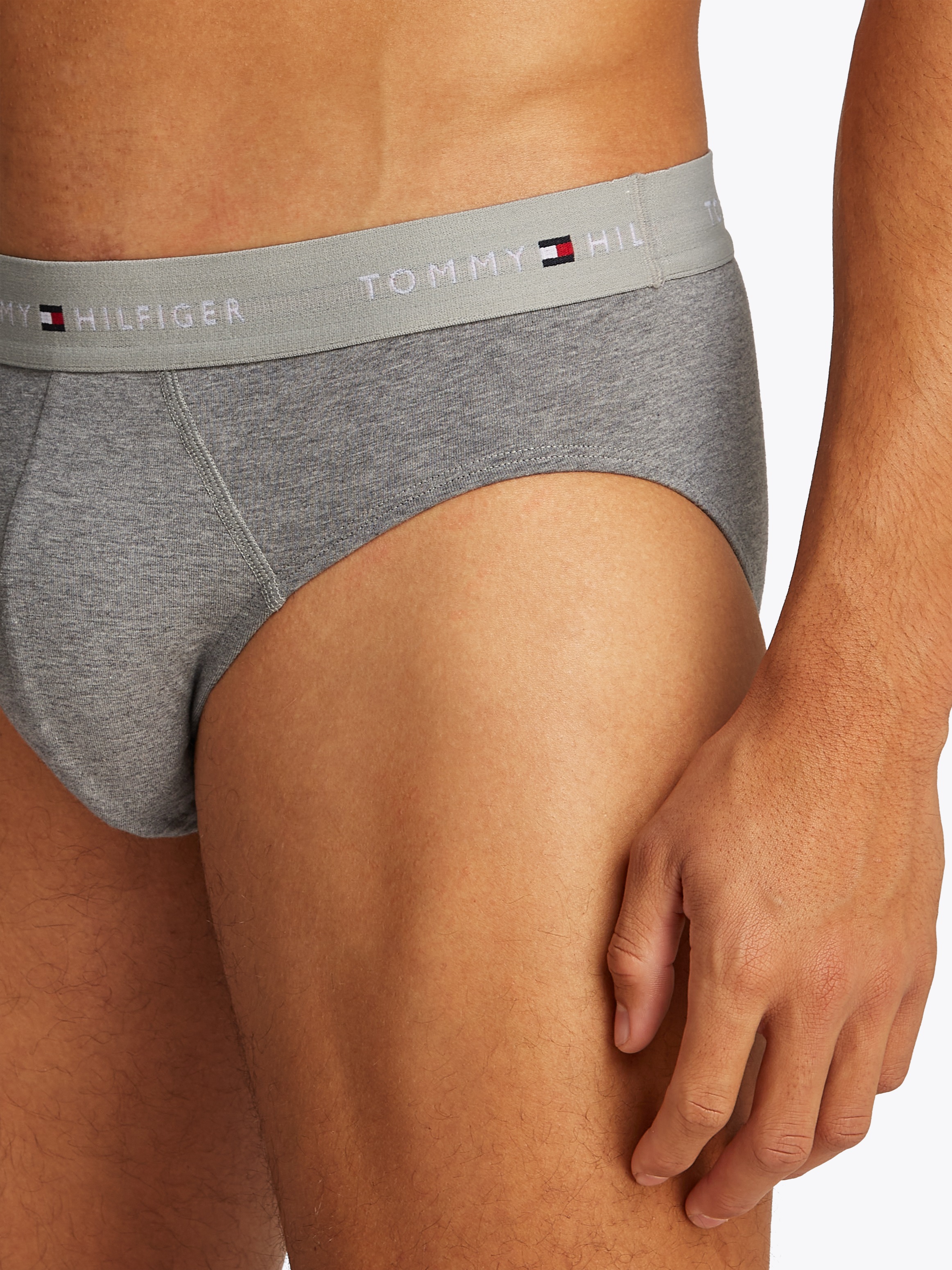 Tommy Hilfiger Underwear Slip »3P BRIEF DTM«, (Packung, 3 St., 3er), mit Logo-Elastikbund
