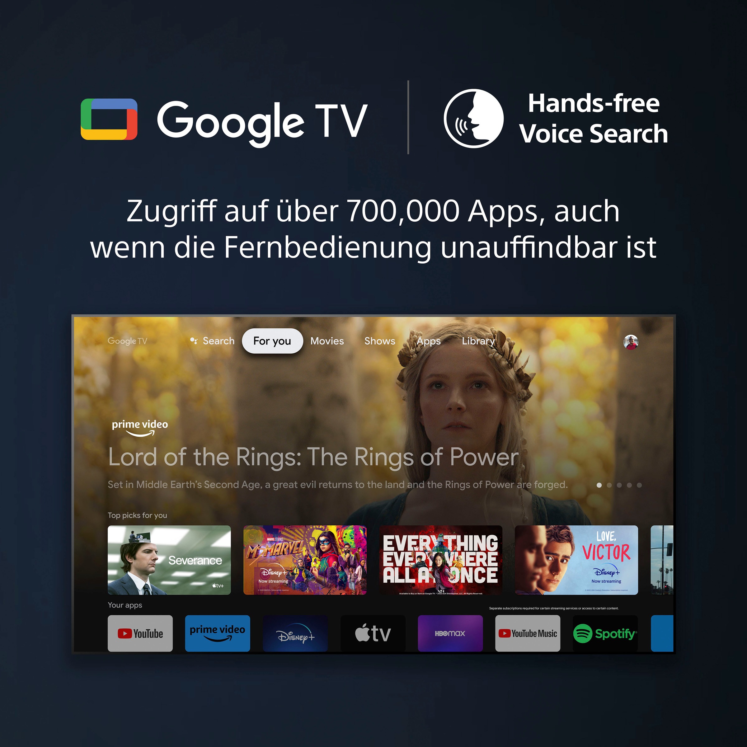 Sony OLED-Fernseher »XR-65A80L«, 164 cm/65 Zoll, 4K Ultra HD, Google TV-Smart-TV-Android TV