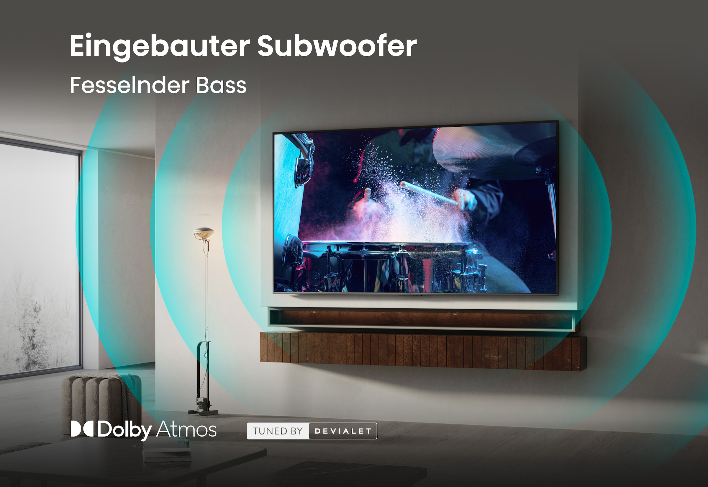 Hisense Mini-LED-Fernseher »50E8S« 126 cm/50 ″ Smart-TV