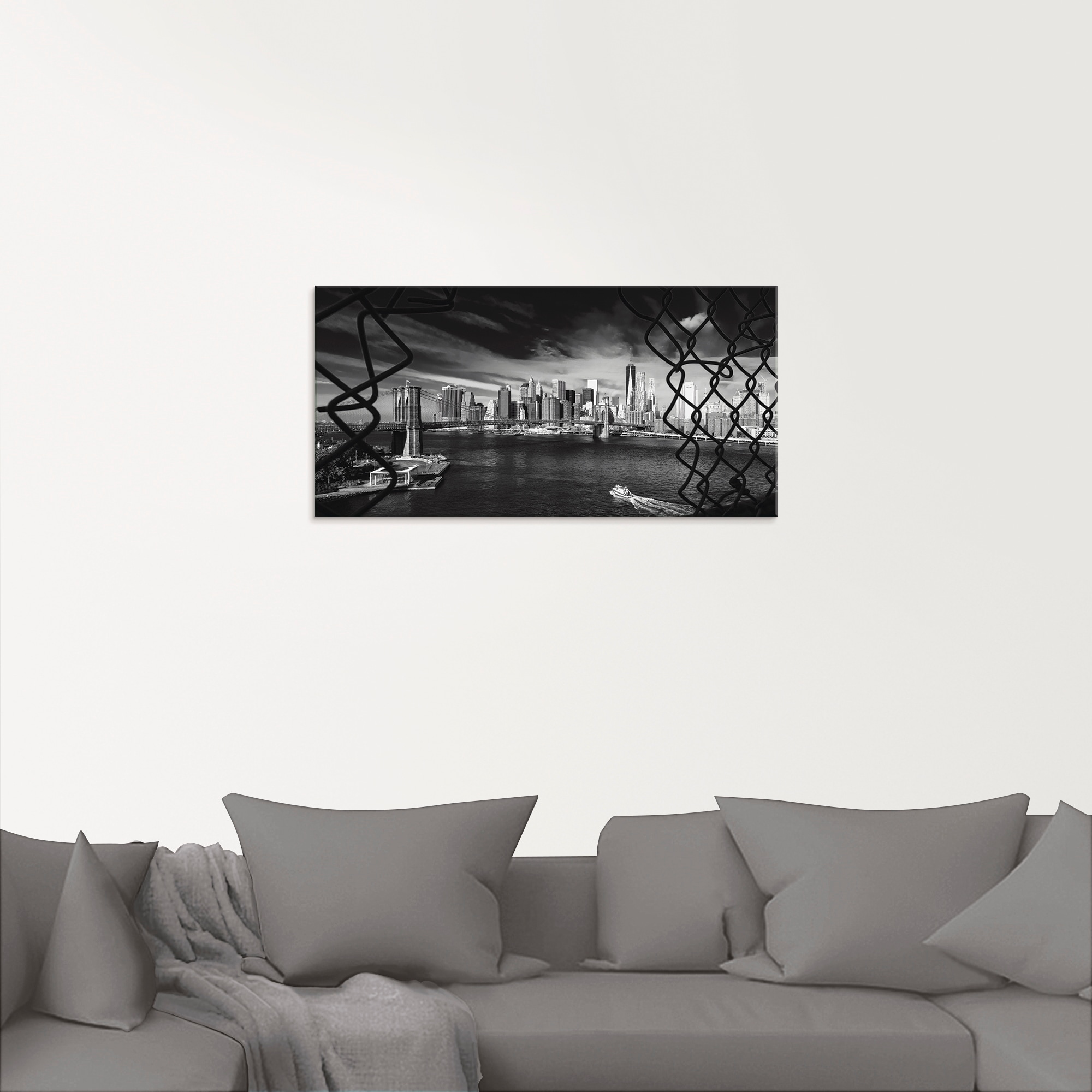 Artland Glasbild »Brooklyn Bridge New York I«, Amerika, (1 St.), in verschiedenen Größen