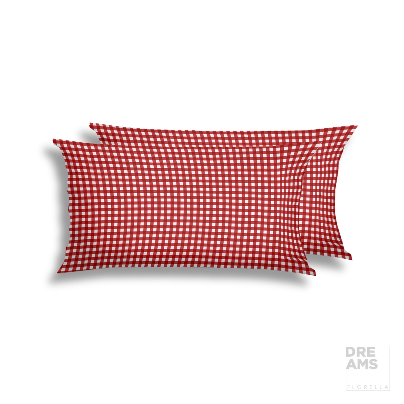 Florella Kissenbezüge »Vichy, Soft-Seersucker, 100 % BW, Doppelpack, für 2 Kissen 40x80 cm«, (2 St.)