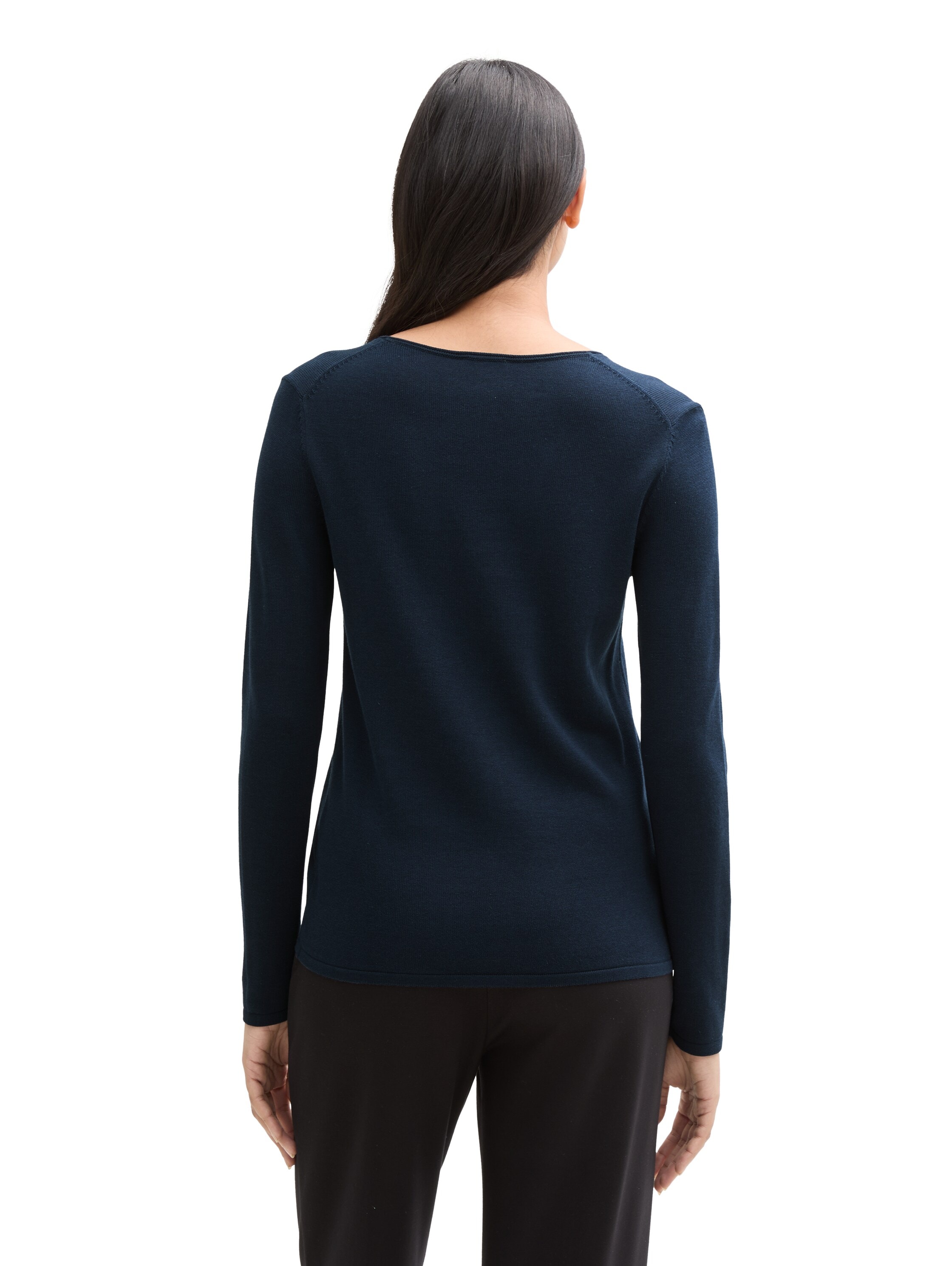 TOM TAILOR V-Ausschnitt-Pullover mit V-Ausschnitt