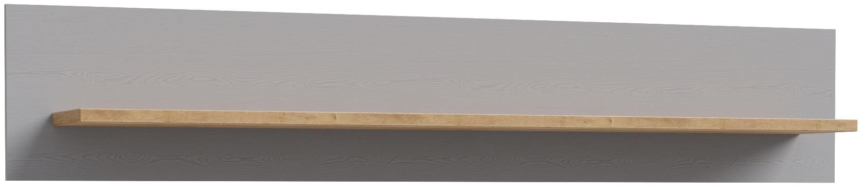 FORTE, Wandboard »Bohol, Wandregal, einfache Montage« B/H/T 160/29,6/21,9 erhältlich in 2 Dekoren, Landhausstil, Eichefarben/ grau, Holzwerkstoff,