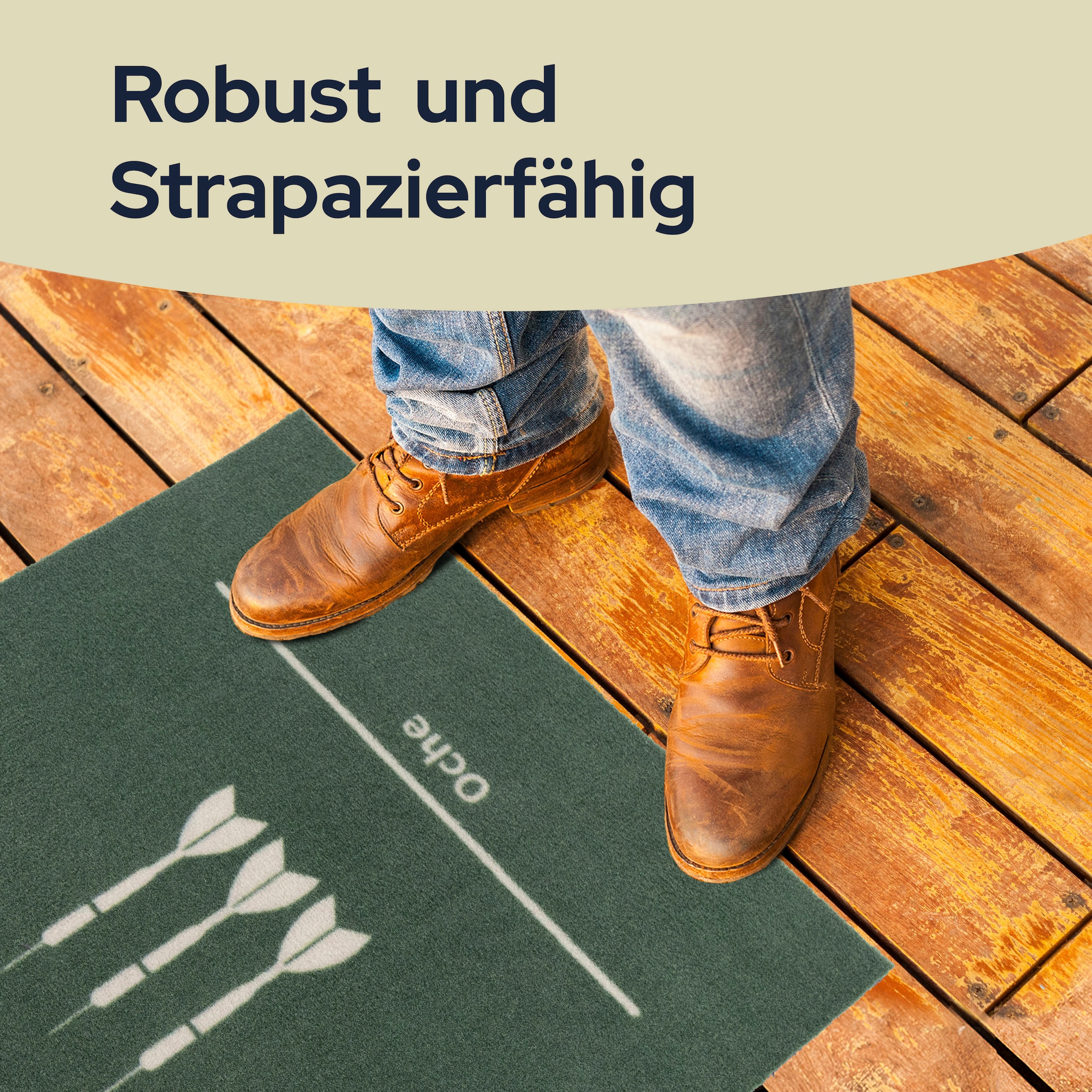 Primaflor-Ideen in Textil Läufer »DART«, rechteckig, 5 mm Höhe, Dartmatte mit offiziellem Spielabstand 237 cm, rutschhemmend