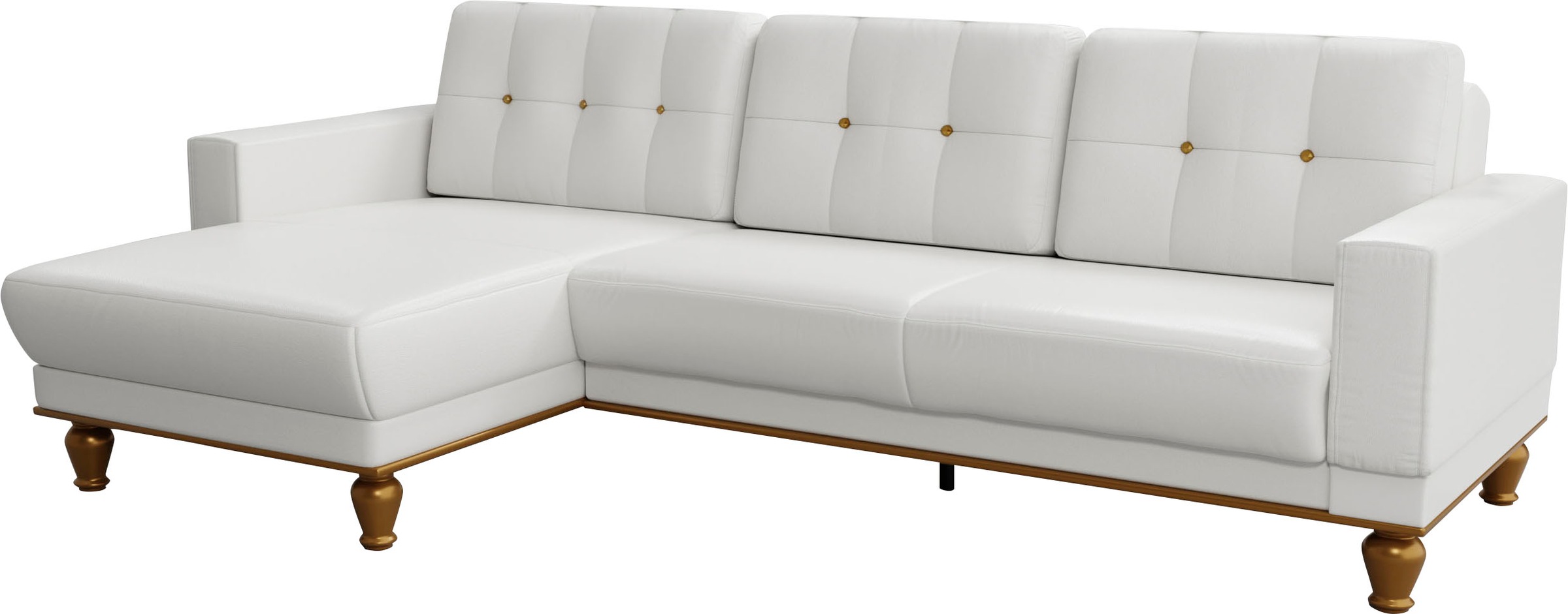 sit&more Ecksofa »Orient 5 L-Form«, mit Strass-Stein, wahlweise mit Bettfunktion und Bettkasten