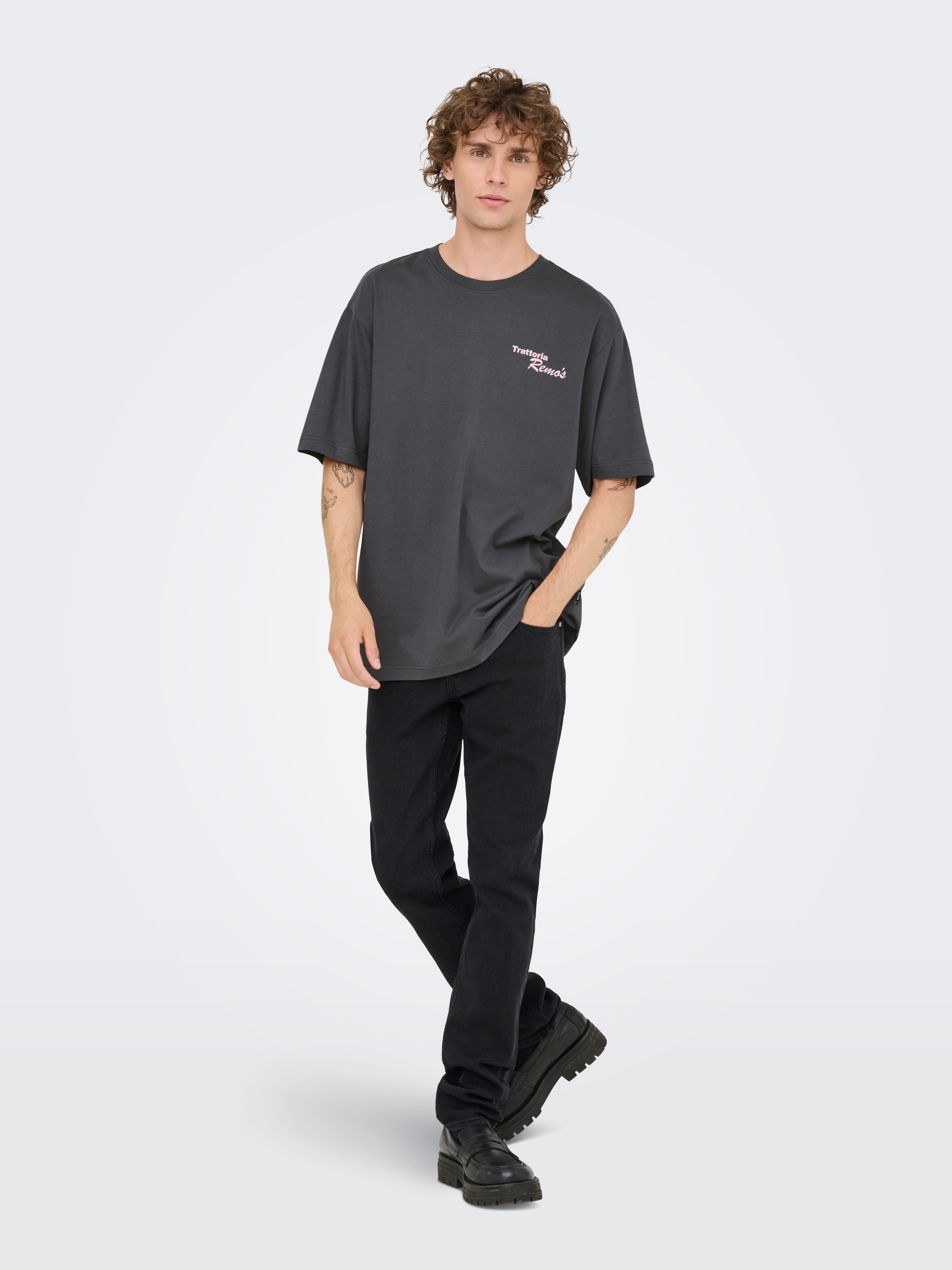 ONLY & SONS T-Shirt »ONSNATHAN RLX SS TEE NOOS« Baumwolle, relaxed fit