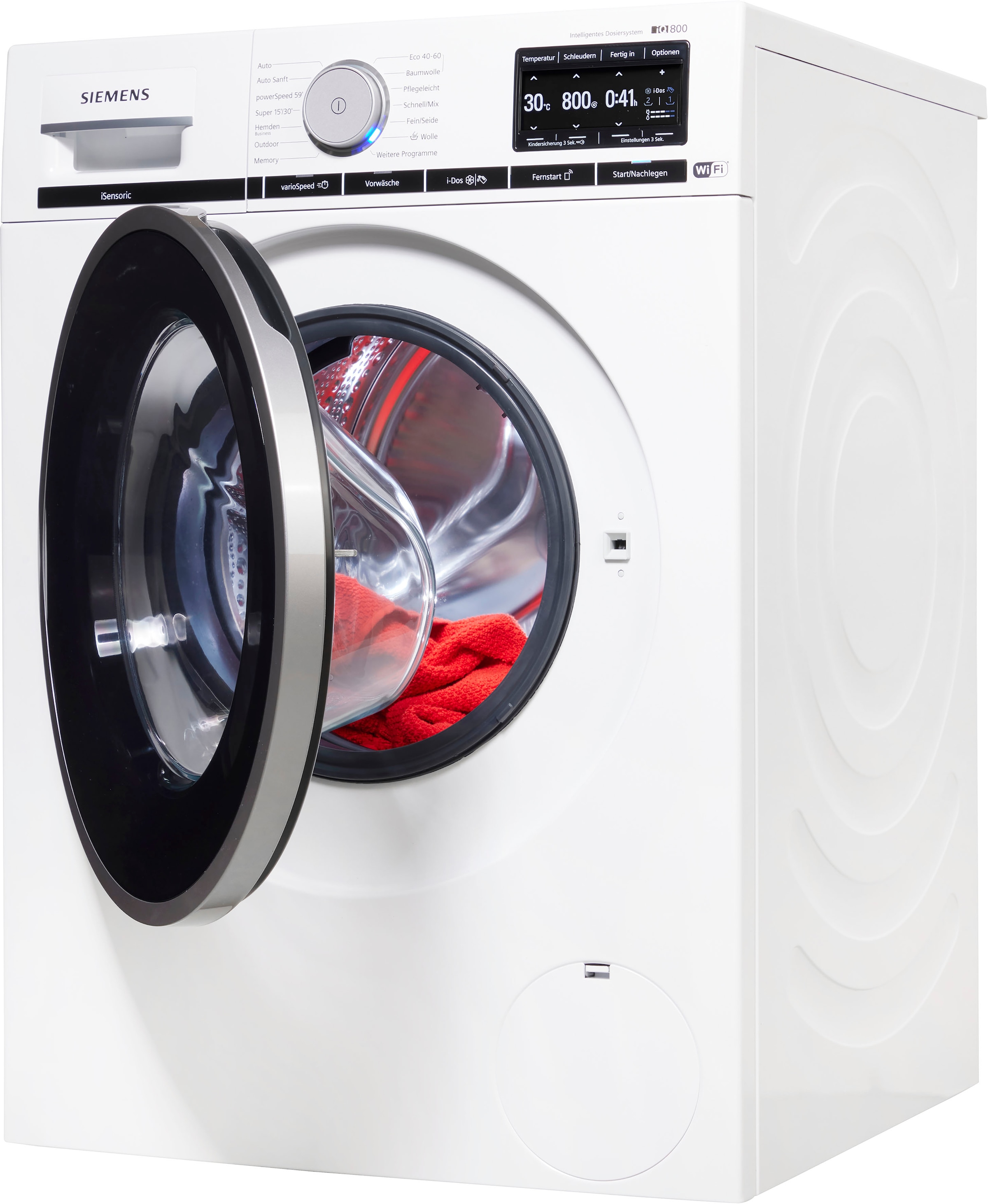 SIEMENS Waschmaschine, WM14VE43, 9 kg, 1400 U/min, i-Dos - Dosierautomatik  mit 3 Jahren XXL Garantie