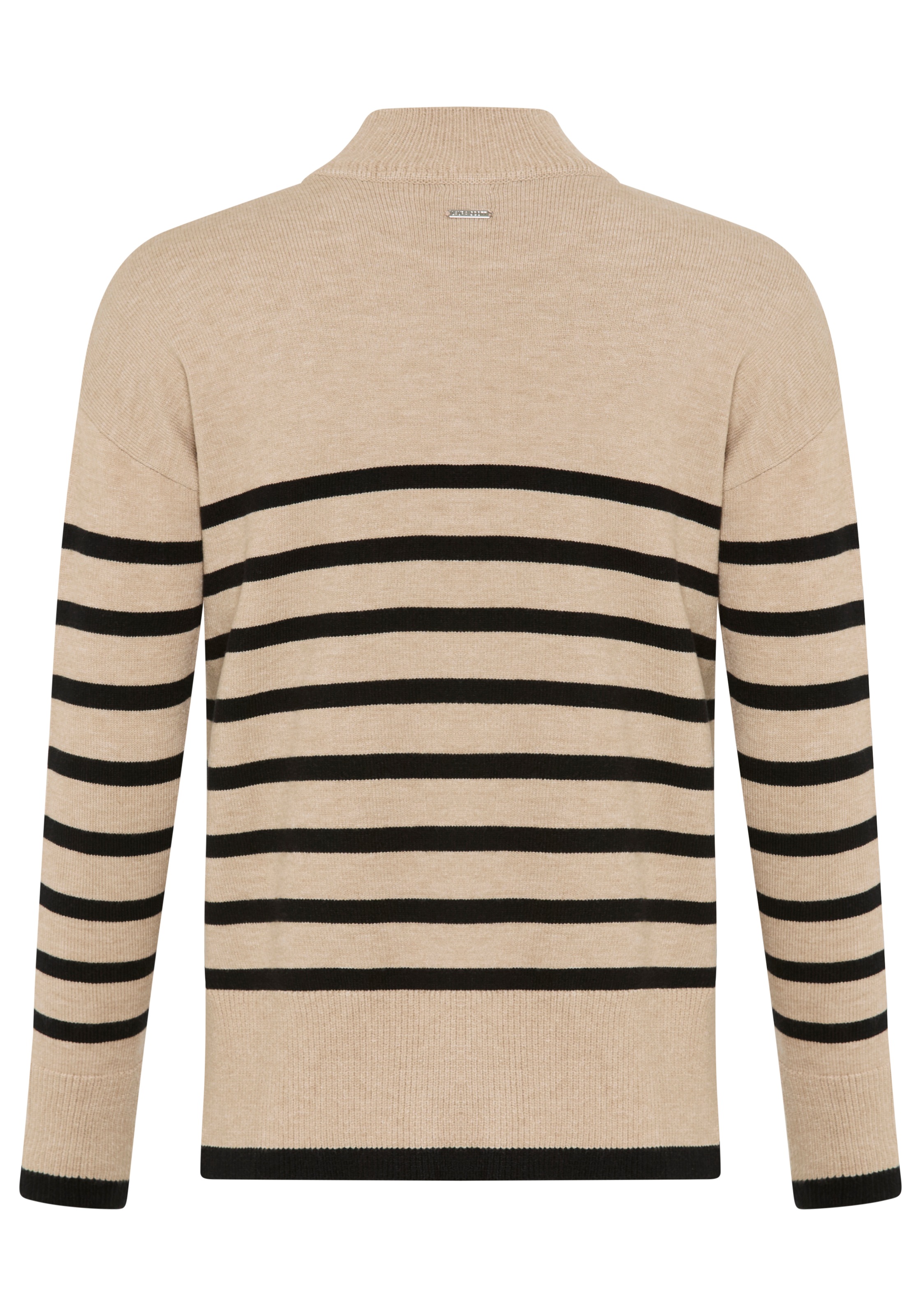 Laura Scott Streifenpullover kuscheliger Winterstrick mit seitlichen Schlitzen - NEUE KOLLEKTION