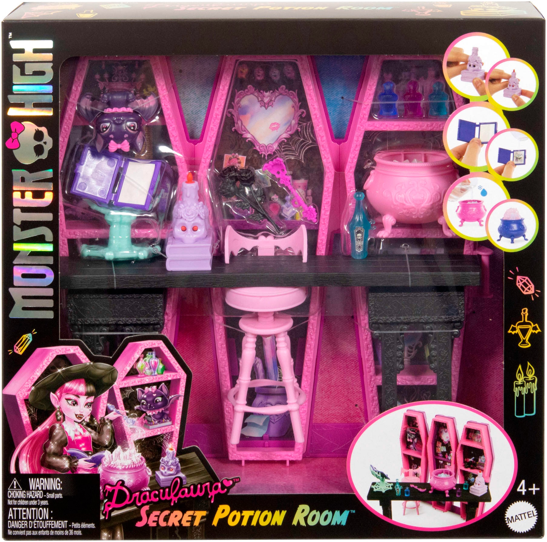 MonsterHigh™ Spielwelt »Monster High Draculaura Geheimniss Zaubertränke Zimmer«