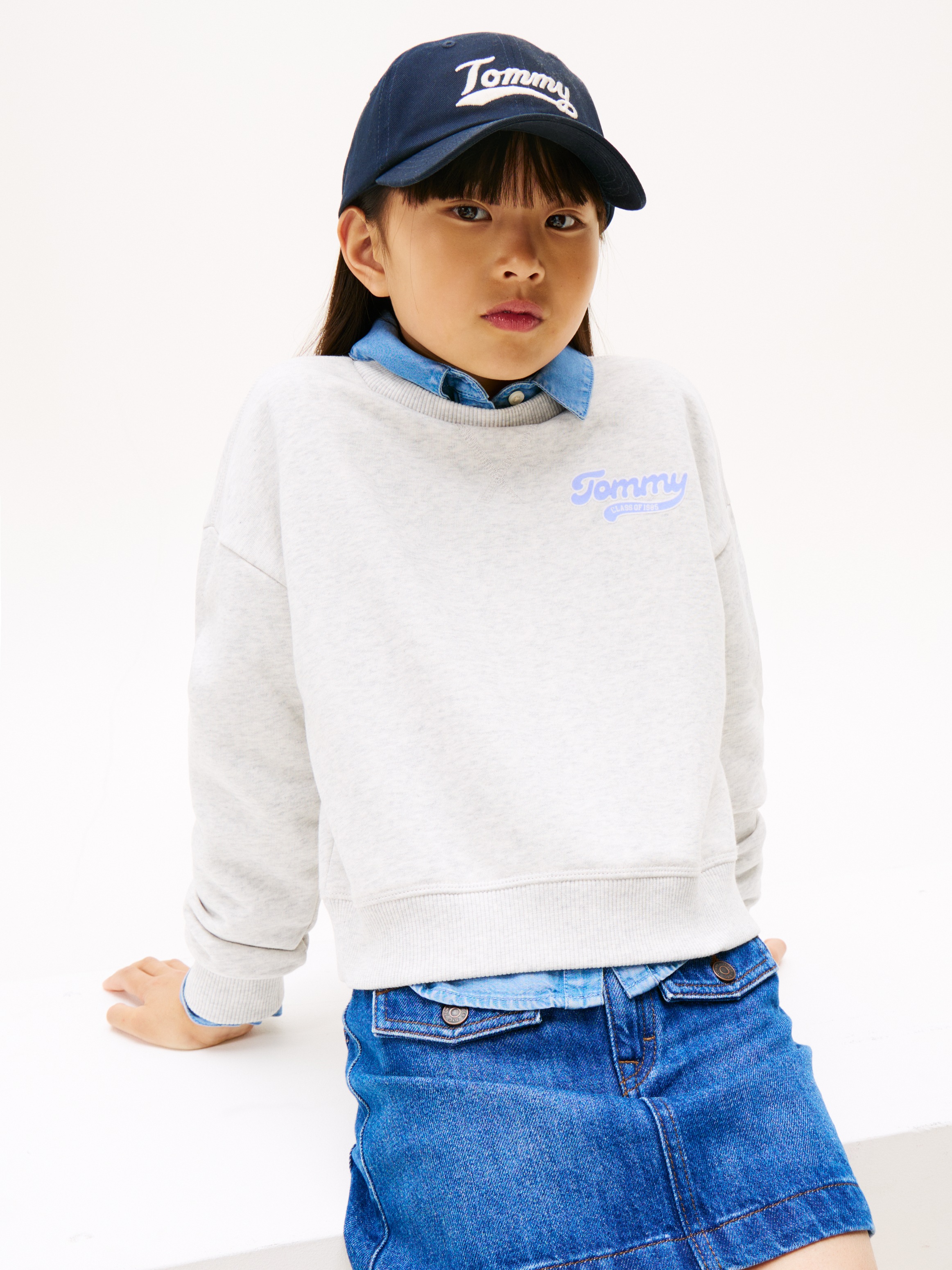 Tommy Hilfiger Sweatshirt »TOMMY FLOCK SWEATSHIRT«, Kinder bis 16 Jahre
