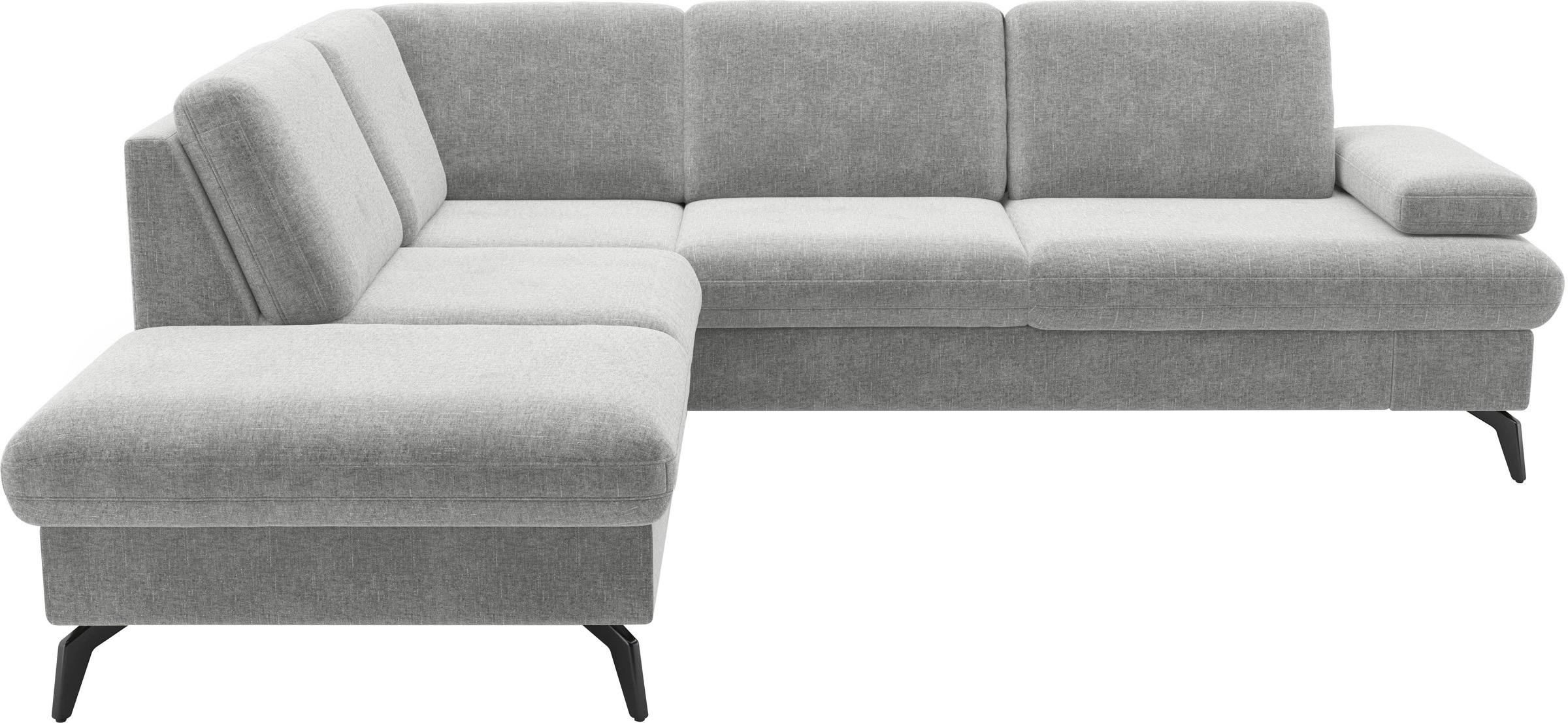 sit&more Ecksofa »Morris Jubi L-Form, B: 238 cm«, mit Armteilfunktion & 1 Zierkissen, optional Bettfunktion