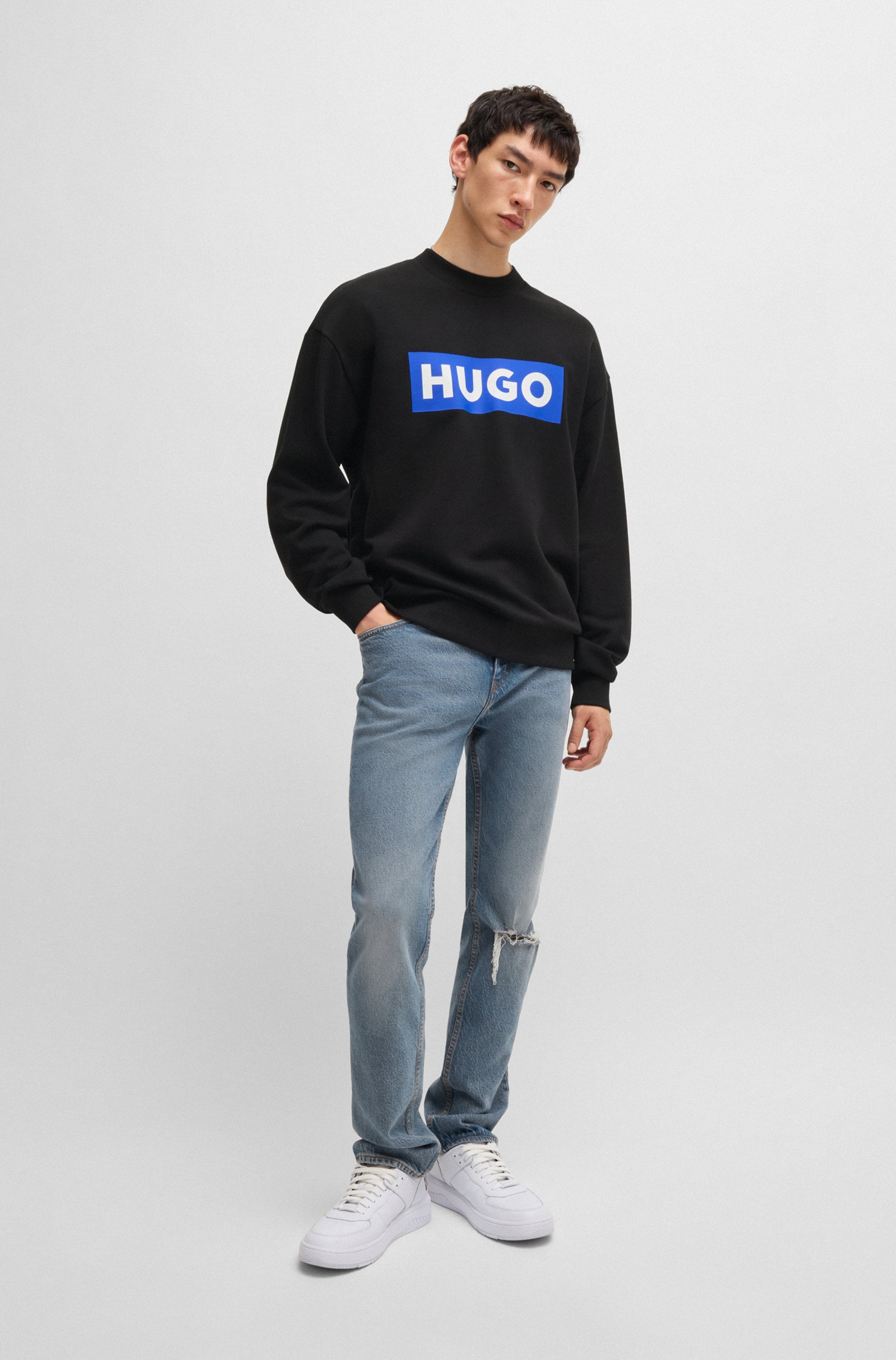 HUGO Blue Sweatshirt »Niero«, mit Logo-Druck