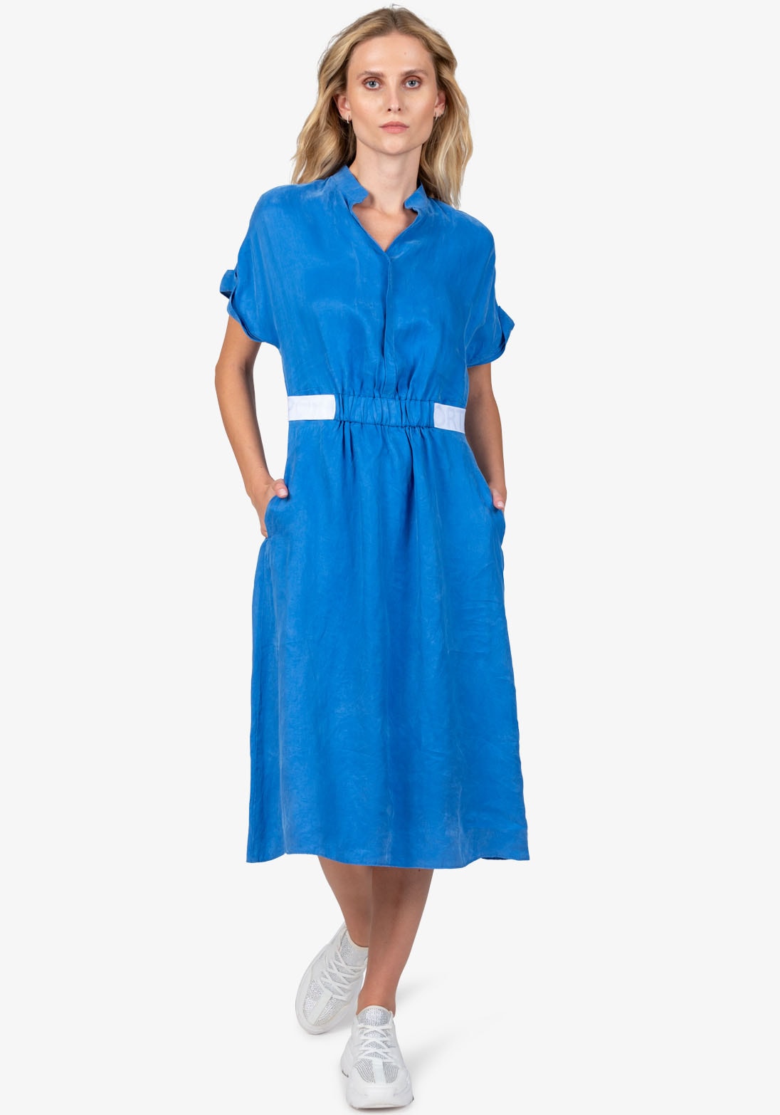 Sportalm Kitzbühel Sommerkleid, mit Kontraststreifen in der Taille