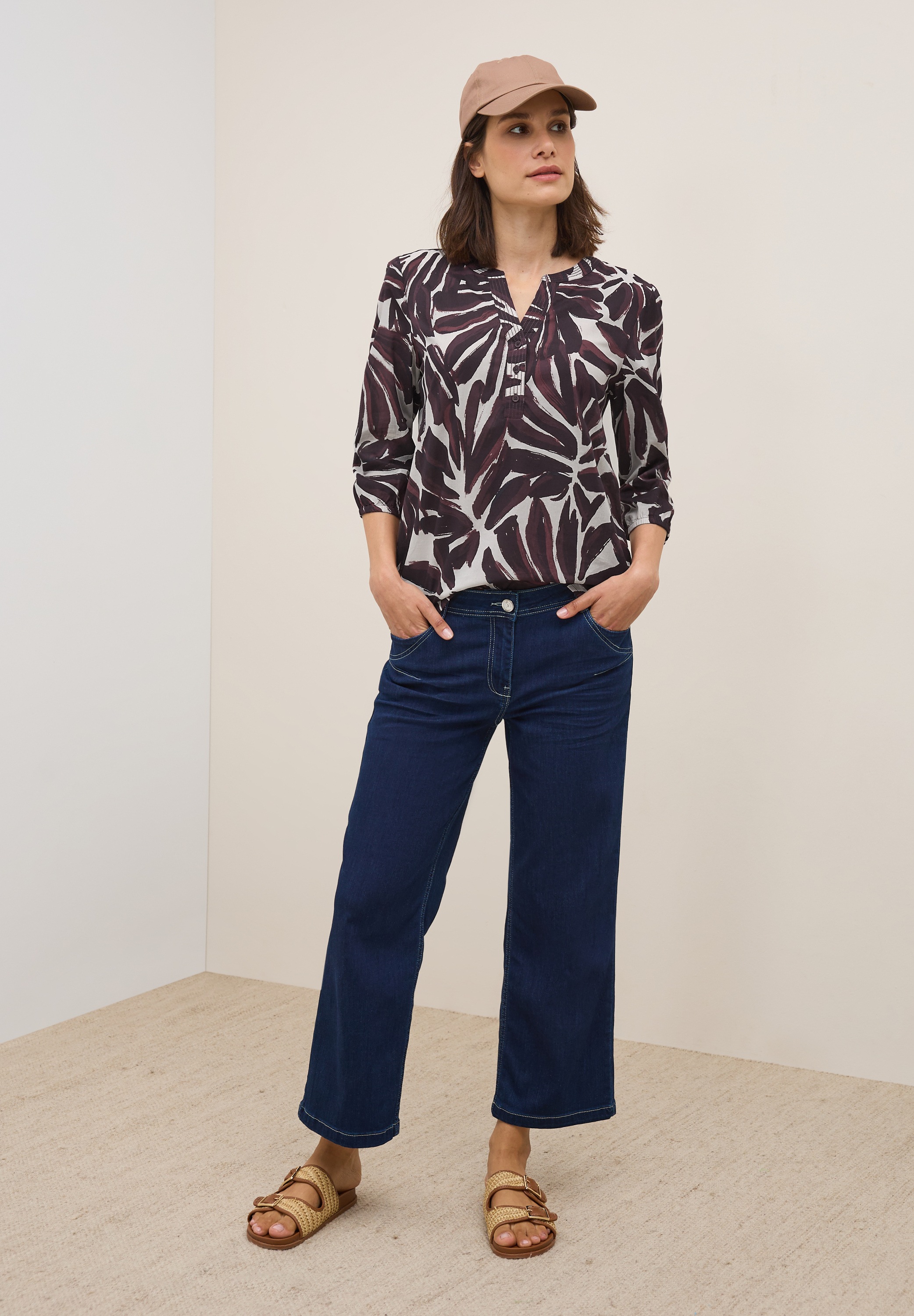 Cecil Klassische Bluse, mit All-Over Print
