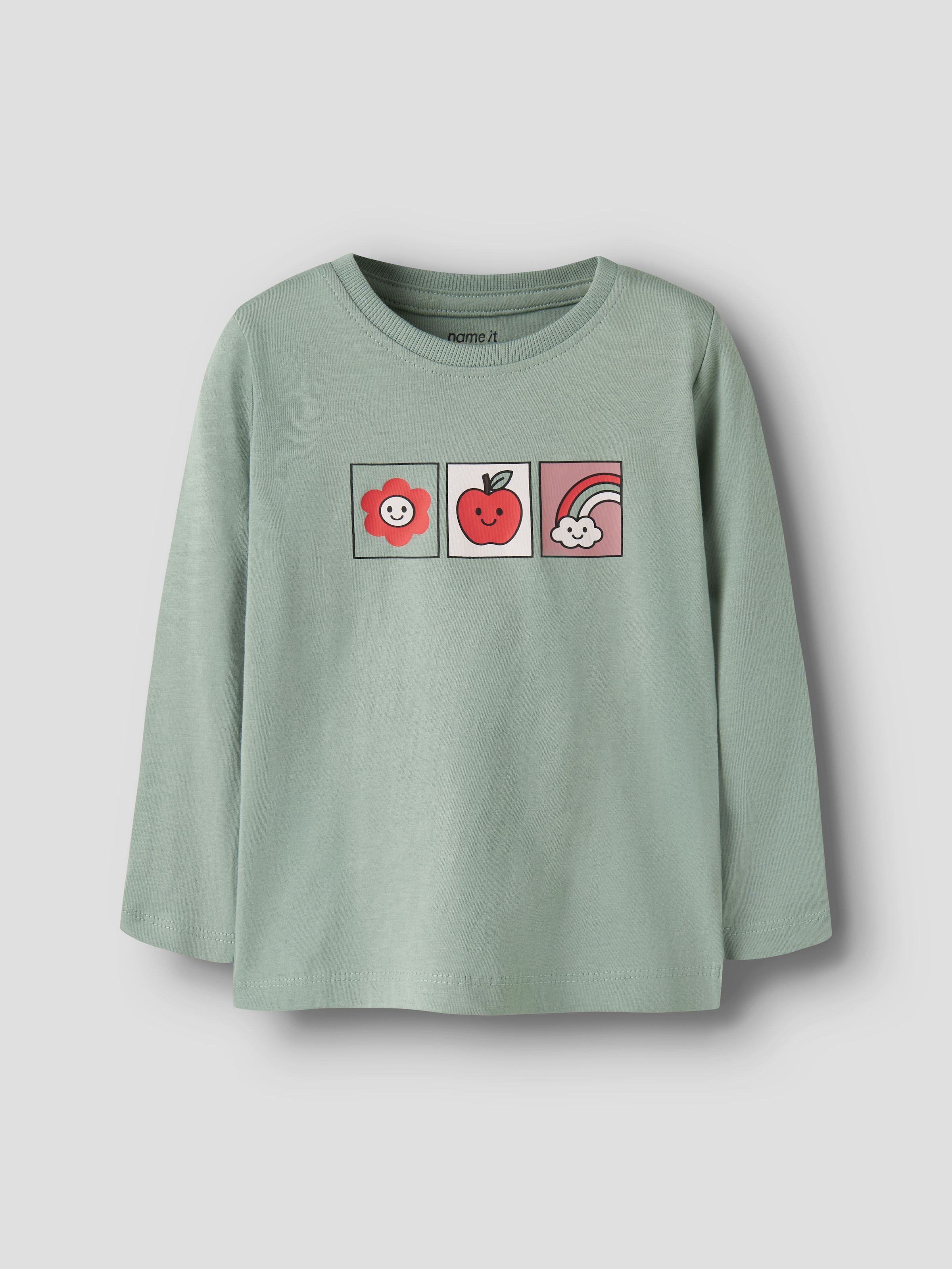 Name It Langarmshirt »NMFNIA 3P LS TOP« Packung, 3 Baumwolle, regular fit