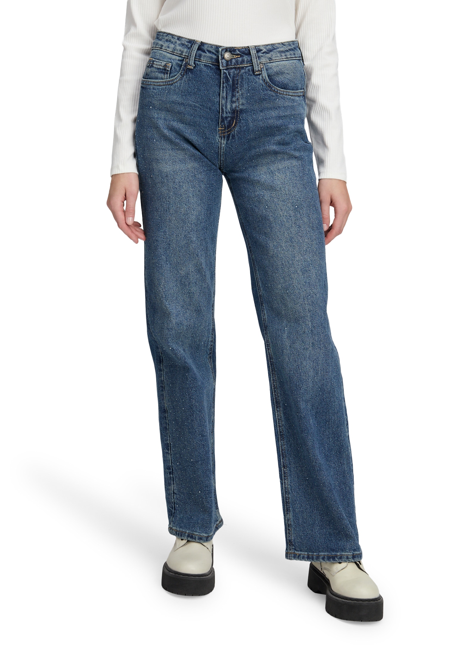Cartoon Stretch-Hose »Stretch-Jeans mit Strass«