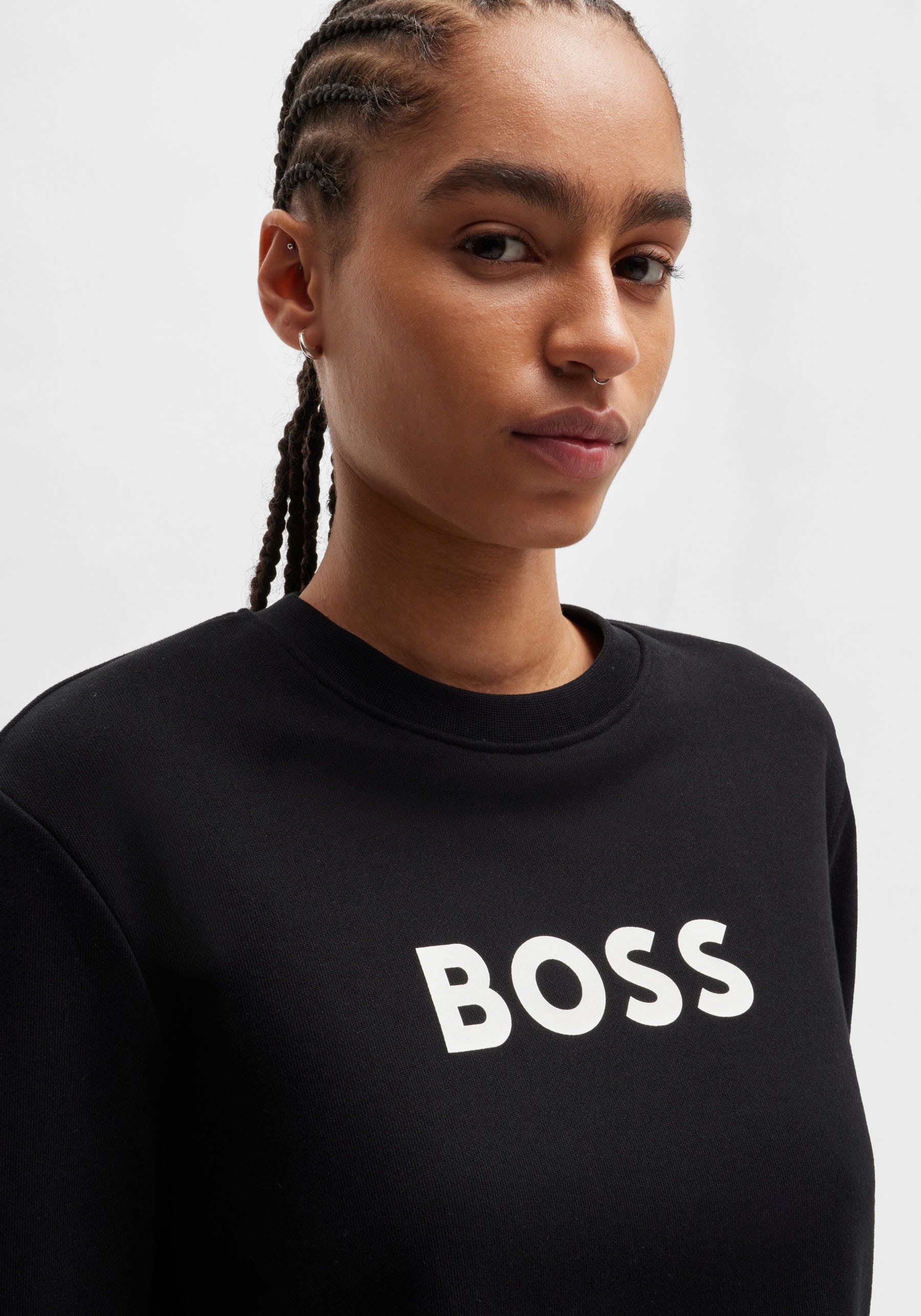 BOSS ORANGE Sweatshirt »C_Elaboss_6«, mit Rundhalsausschnitt